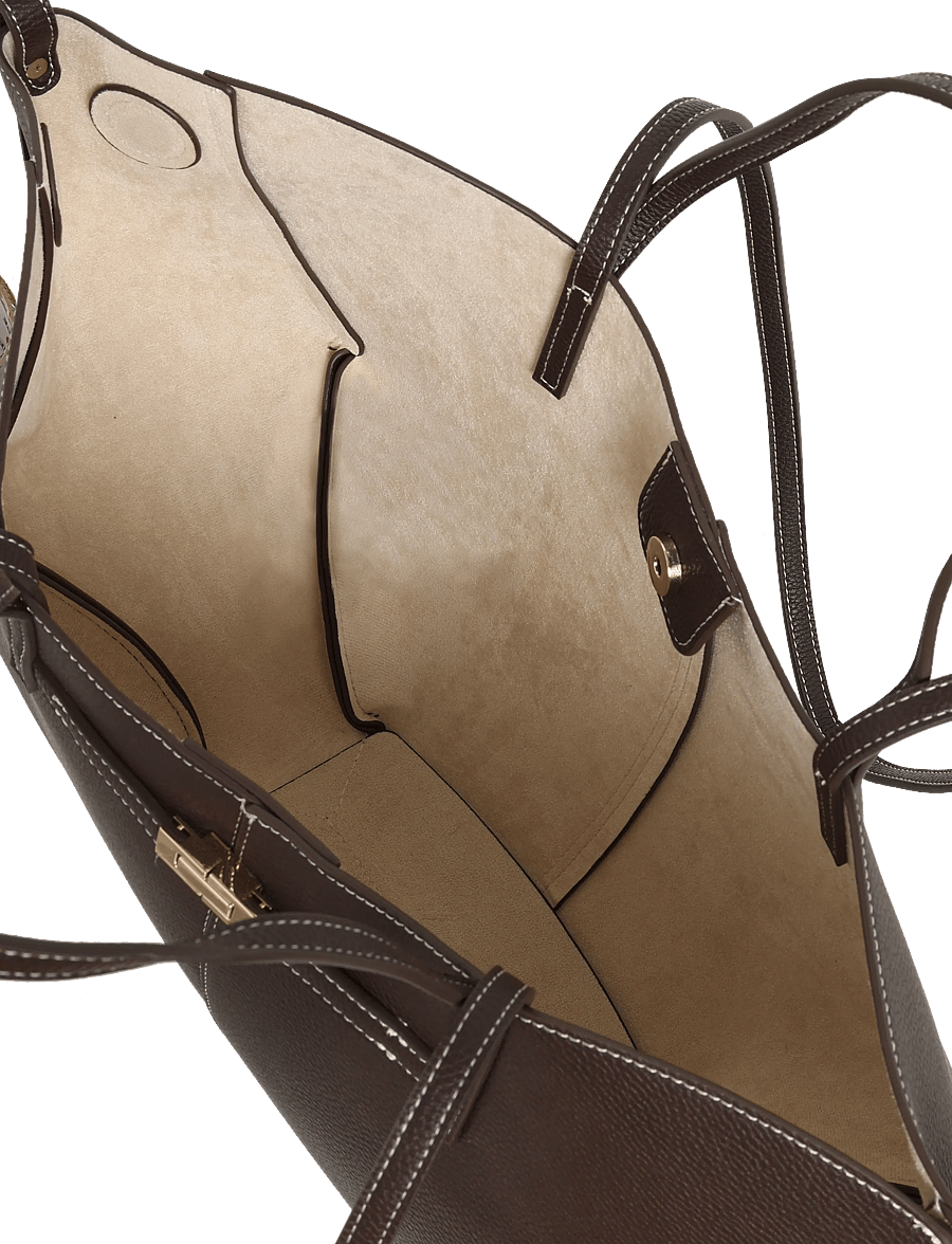 Gina Tricot - Detail strap tote bag - shoppers - dark brown (7180) - 3
