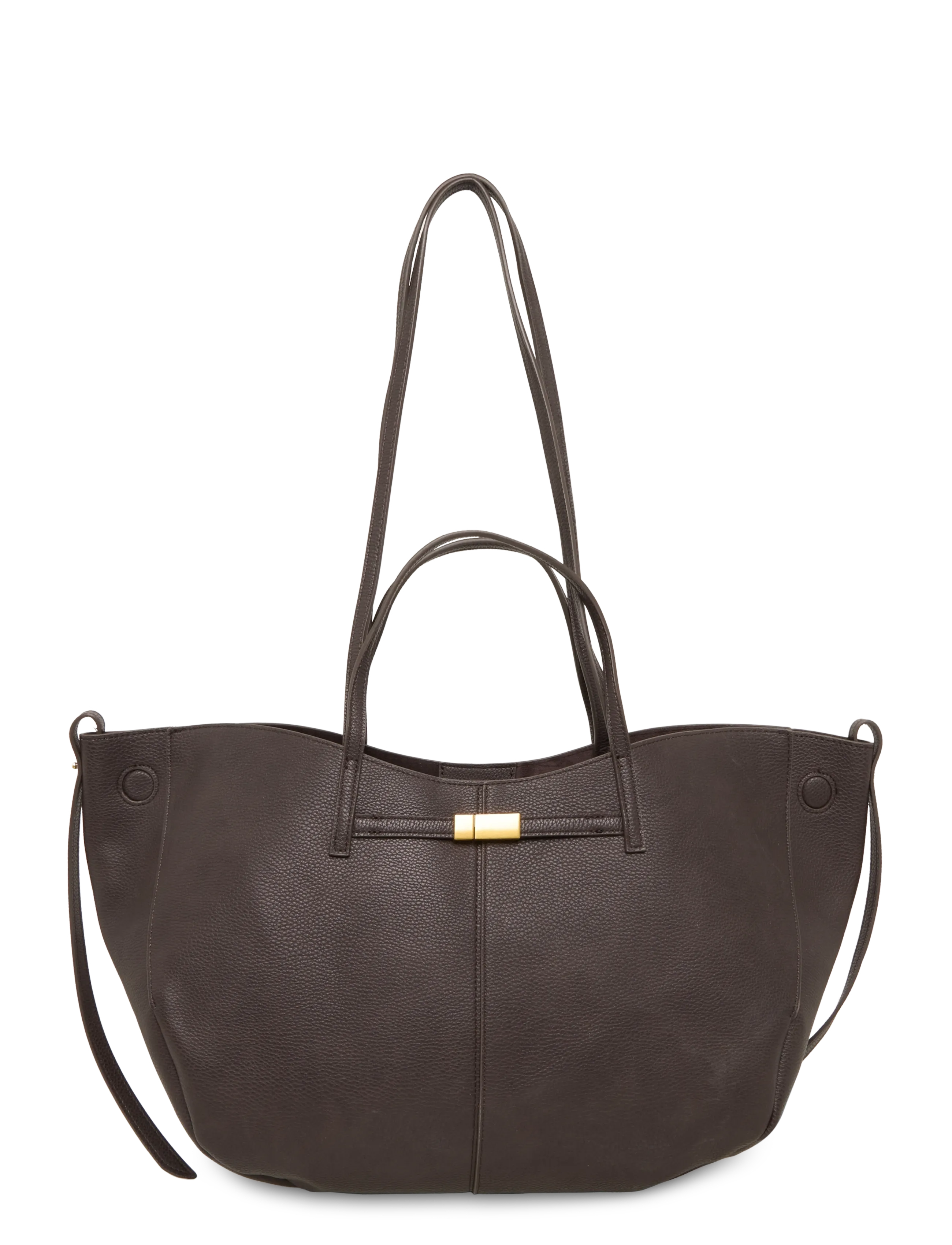 Gina Tricot Detail strap tote bag - Gina Tricot - ESPRESSO BROWN / brown