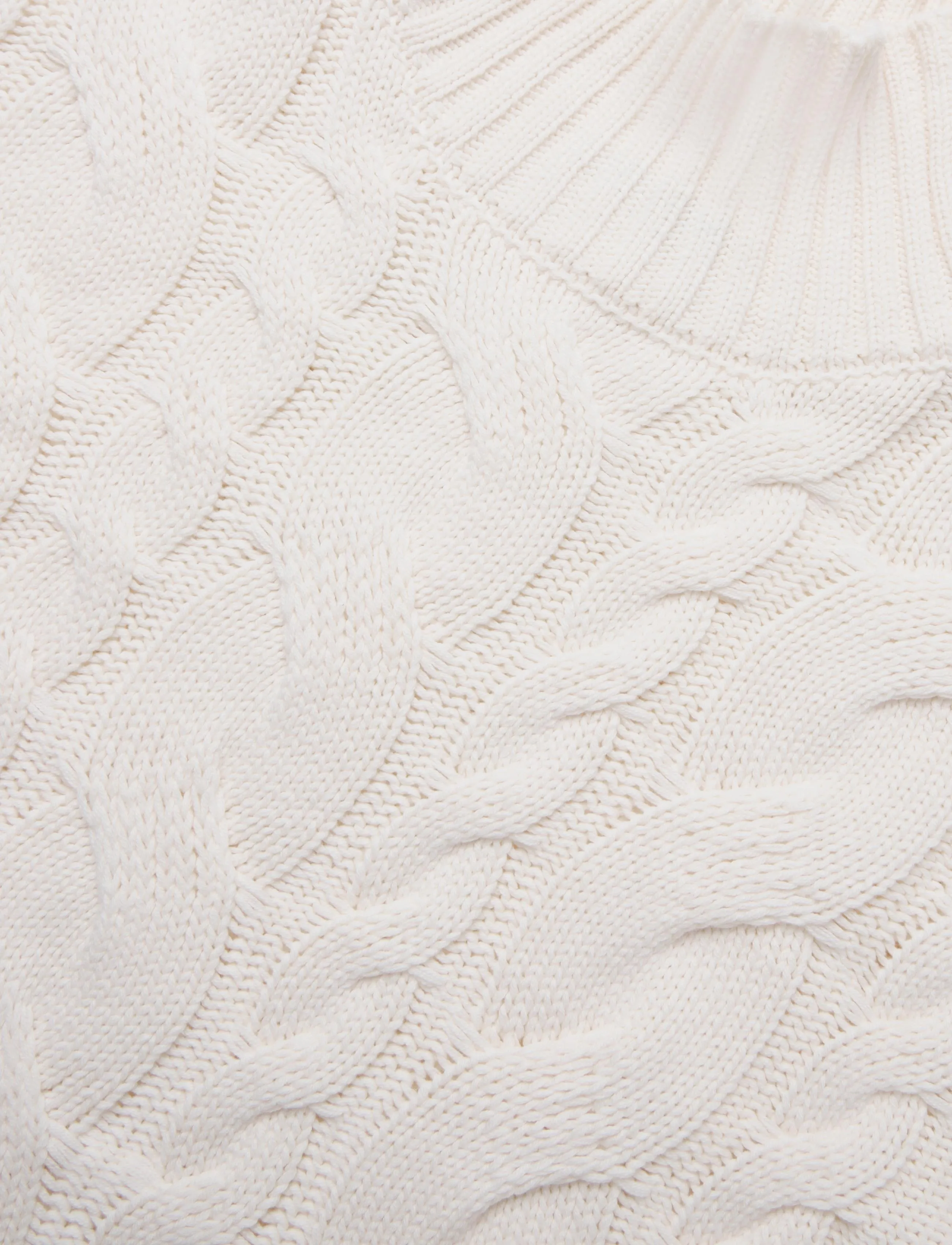 Gina Tricot - Knitted turtleneck sweater - stickade tröjor - knit white (1265) - 2