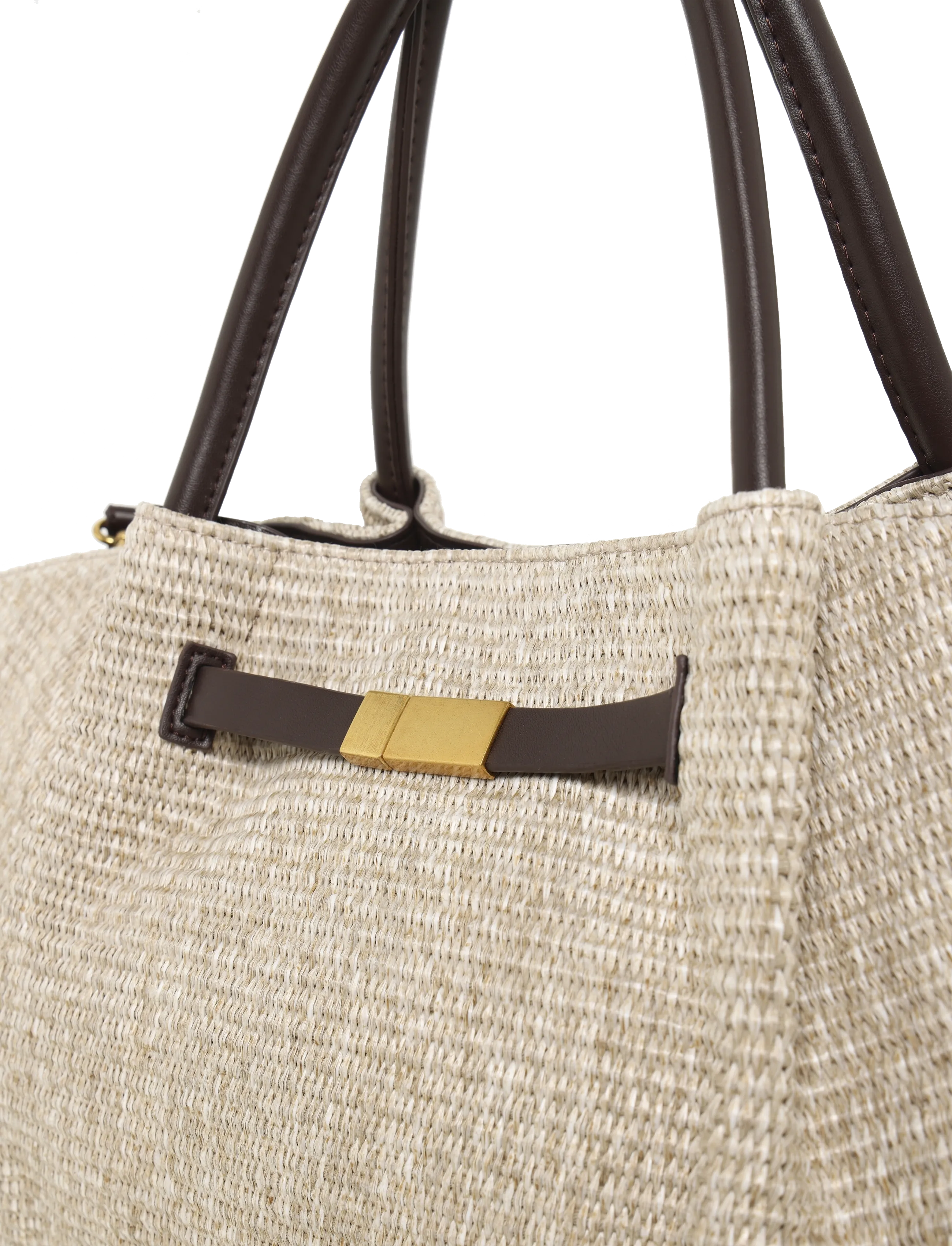Gina Tricot - Structure strap tote bag - sand - 2