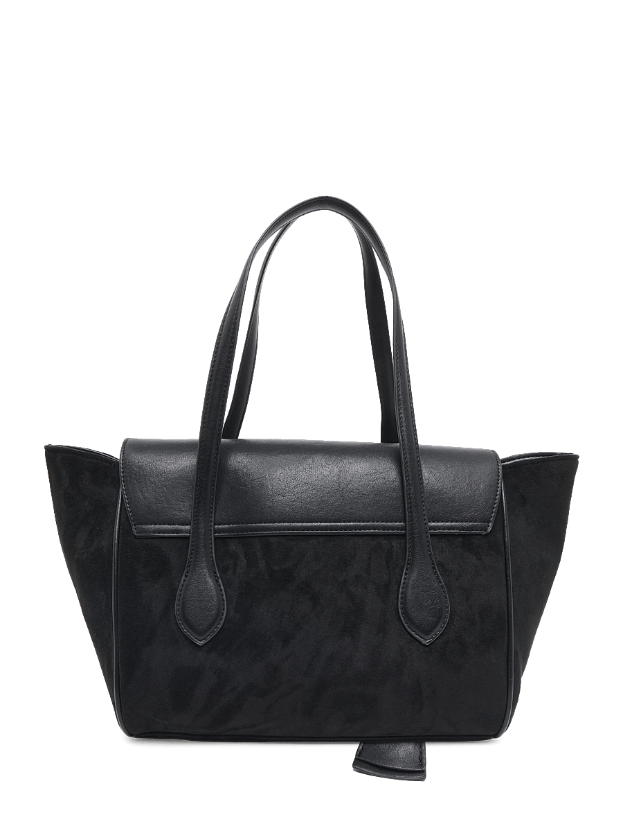 Gina Tricot - Flap tote bag - tote bags - black (9000) - 1
