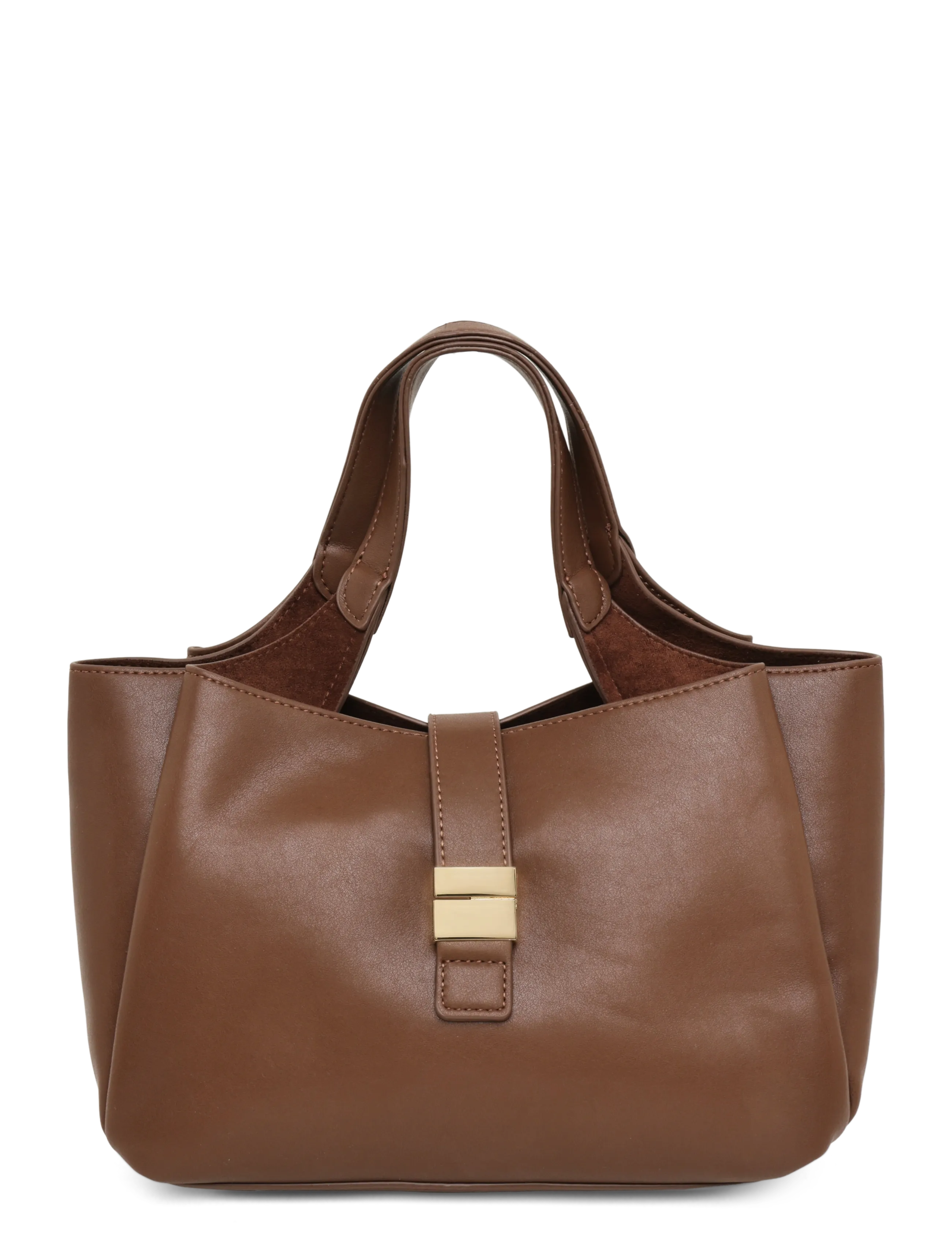 Gina Tricot Midi hand bag - Kotid - BROWN / brown