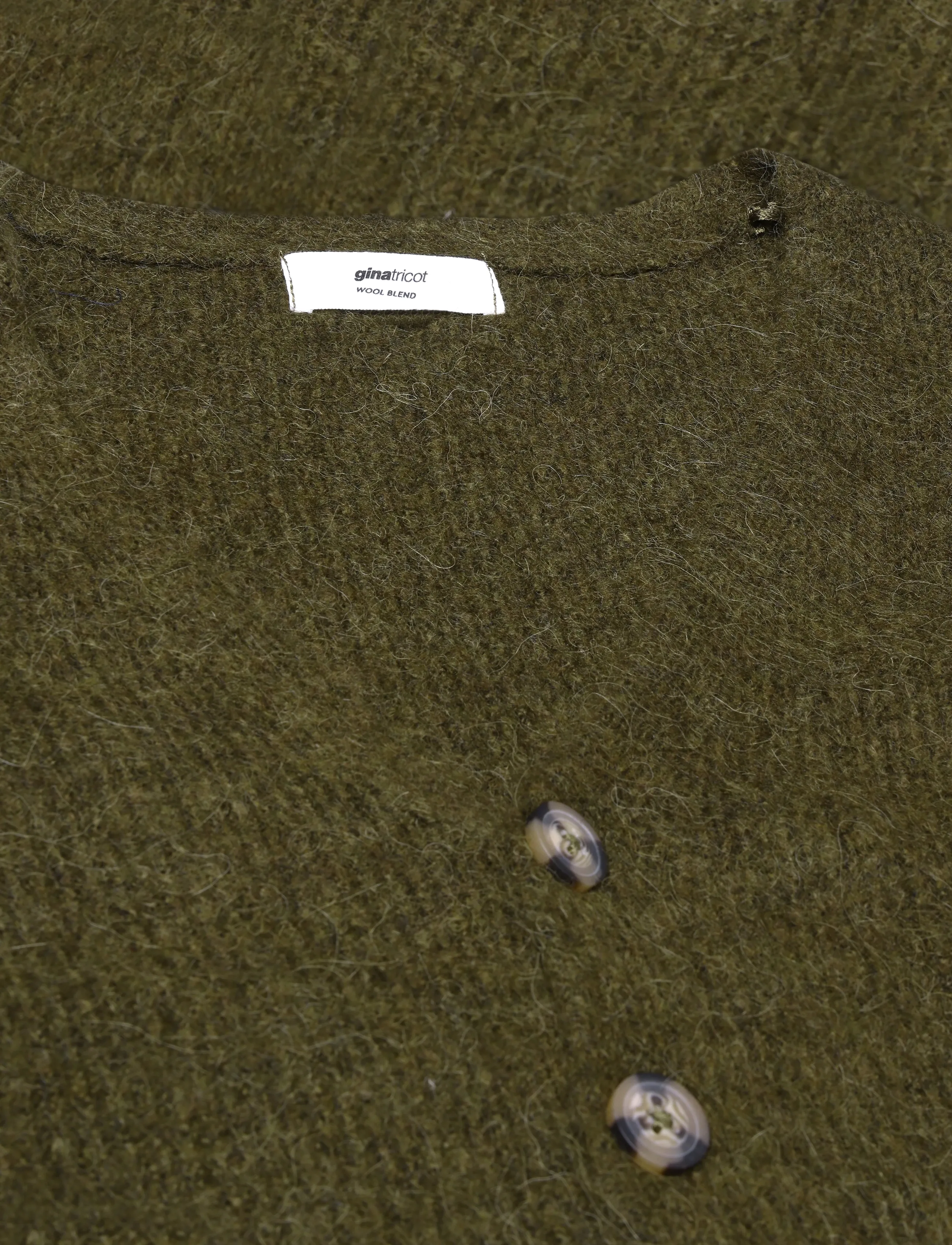 Gina Tricot - Knitted chunky cardigan - cardigans - dk green (6860) - 2