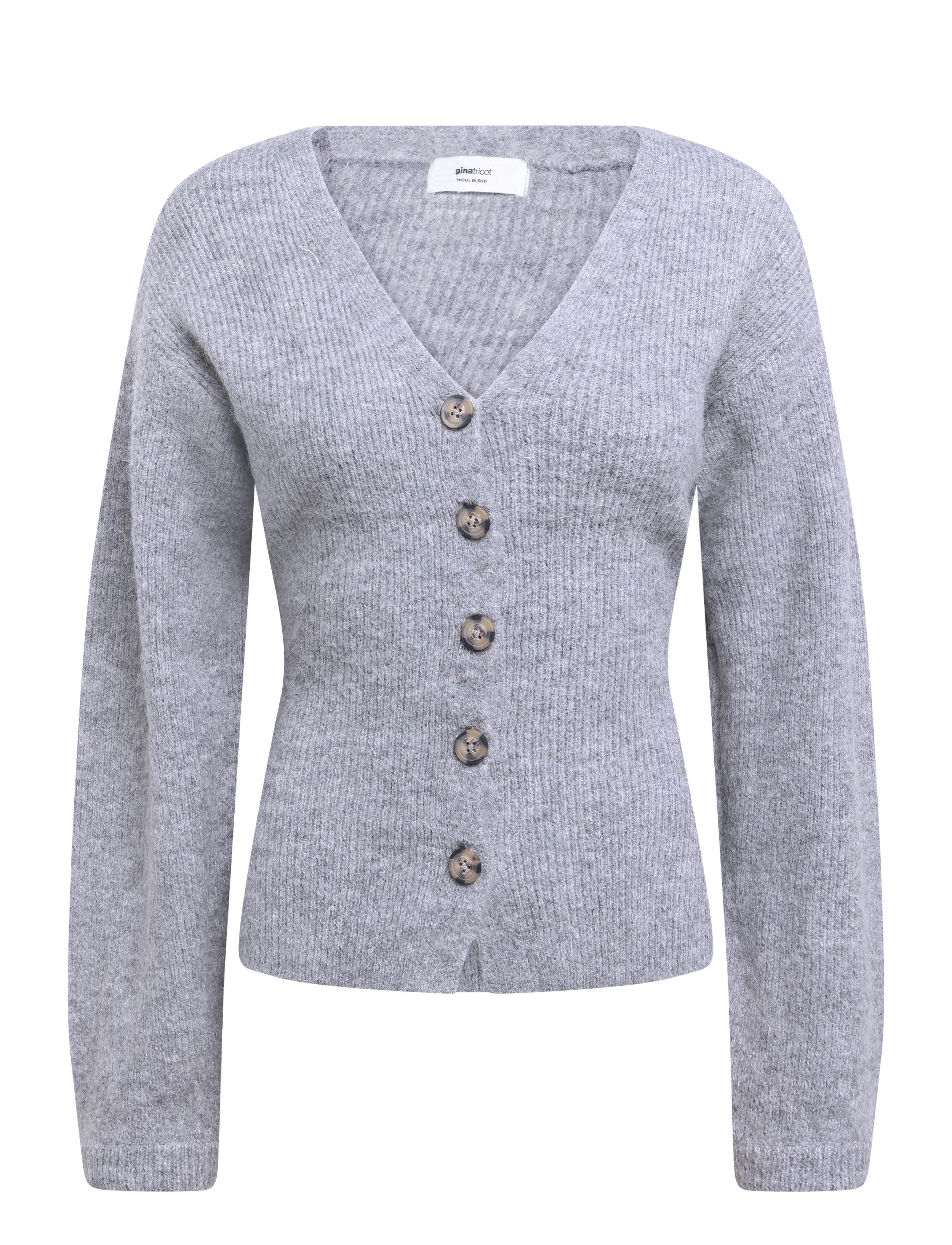 Gina Tricot Knitted chunky cardigan -  - MID GREY MEL (8022) / grey
