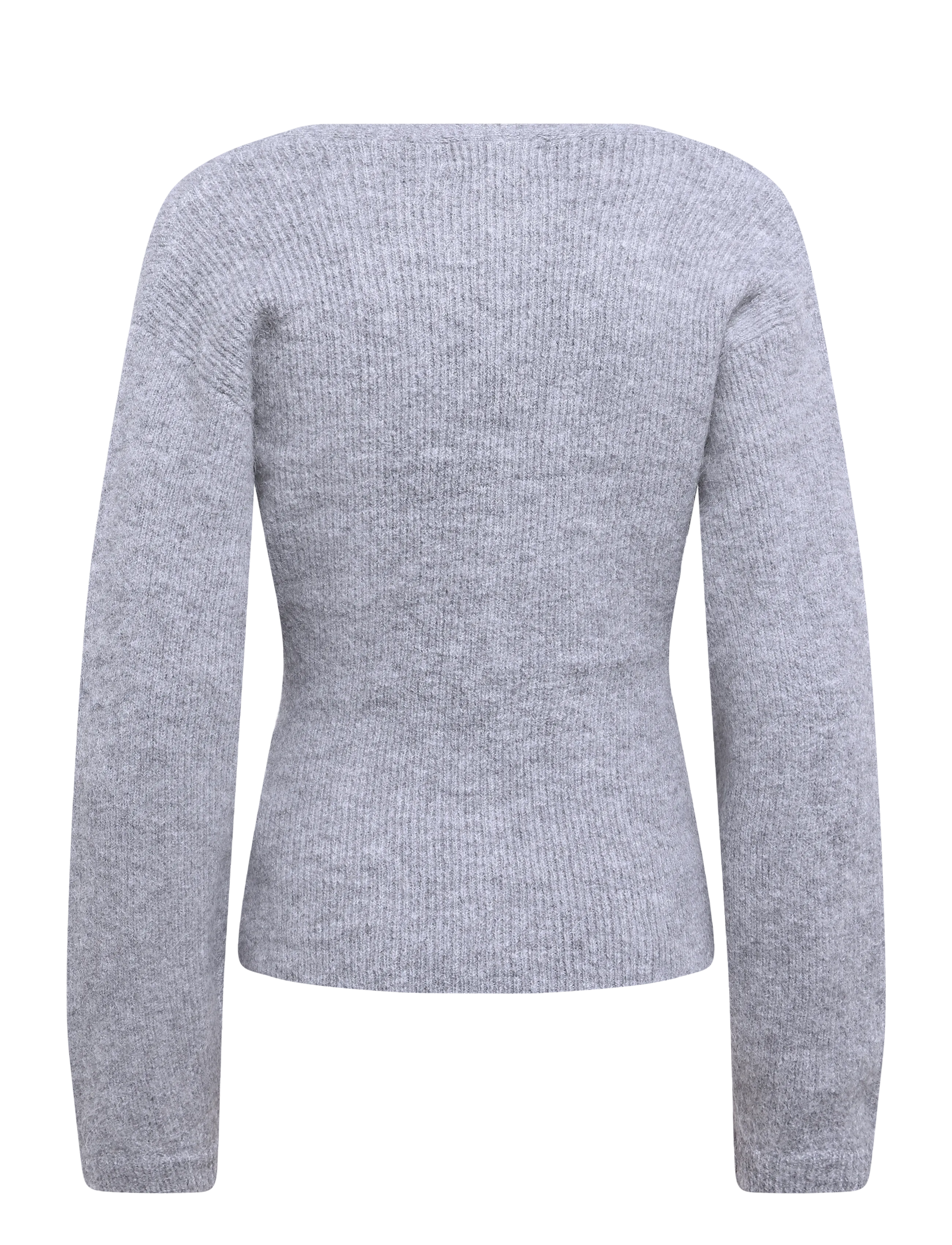 Gina Tricot - Knitted chunky cardigan - mid grey mel (8022) - 1