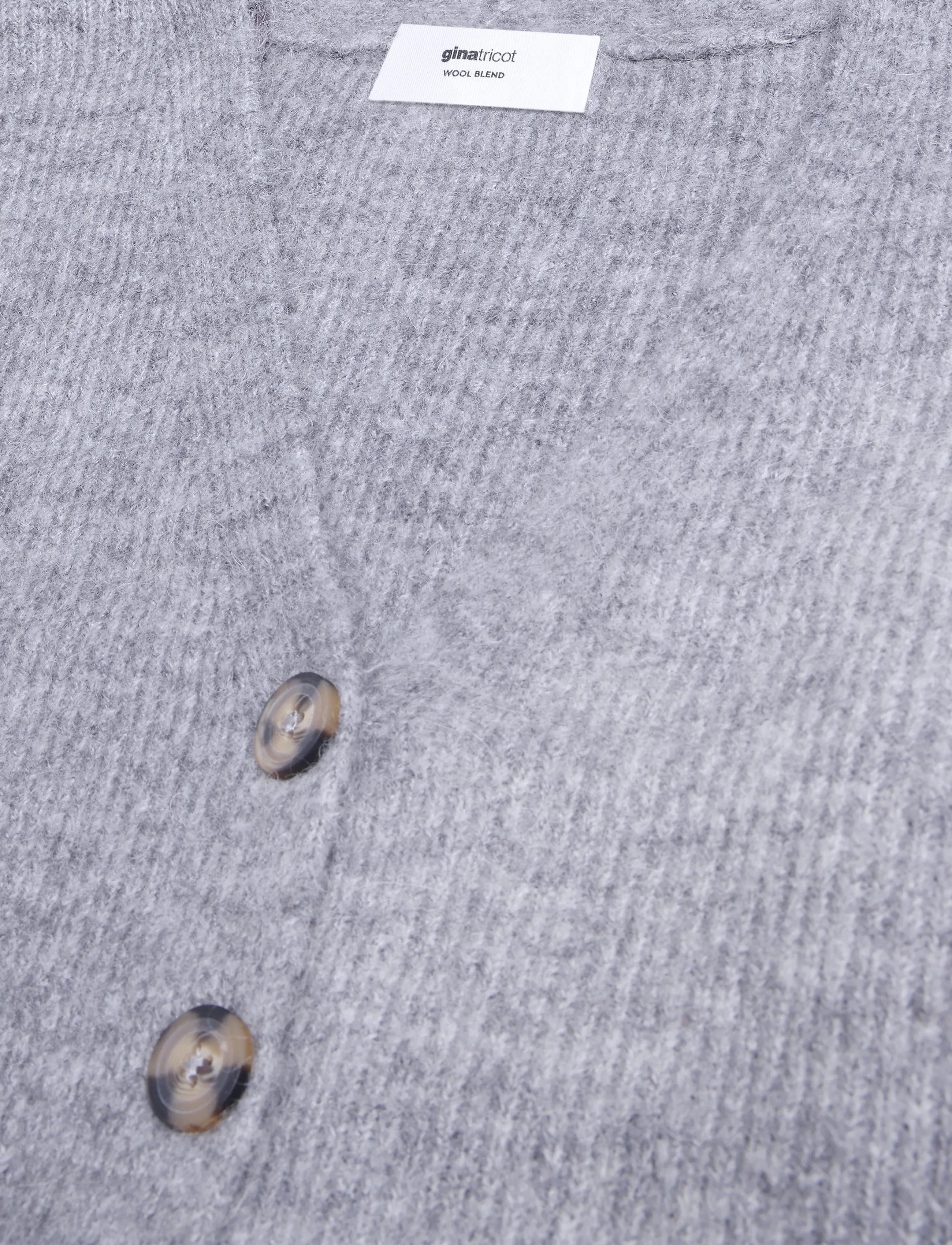 Gina Tricot - Knitted chunky cardigan - mid grey mel (8022) - 2