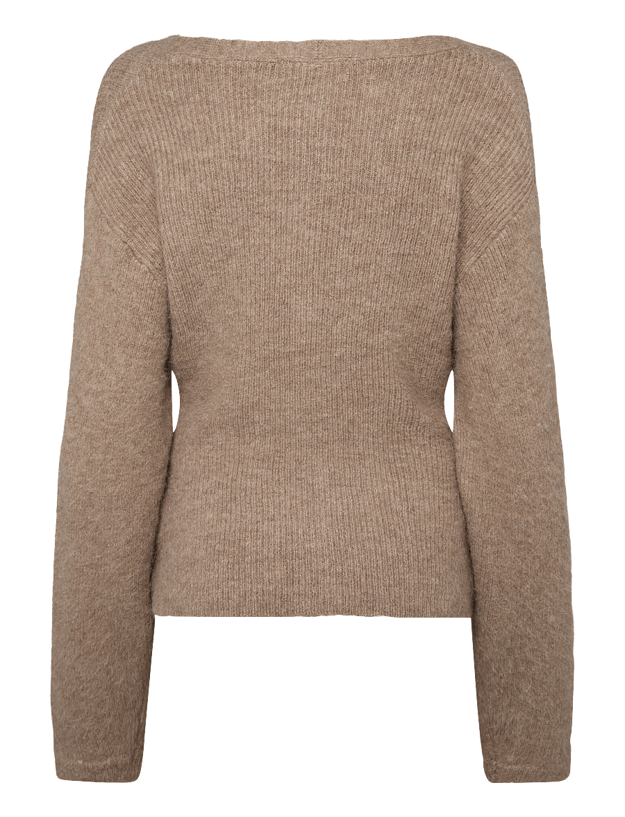 Gina Tricot - Knitted chunky cardigan - koftor - new camel (1538) - 1