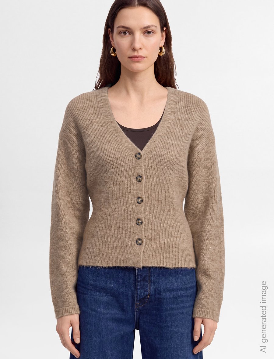 Gina Tricot - Knitted chunky cardigan - kardiganid - new camel (1538) - 3
