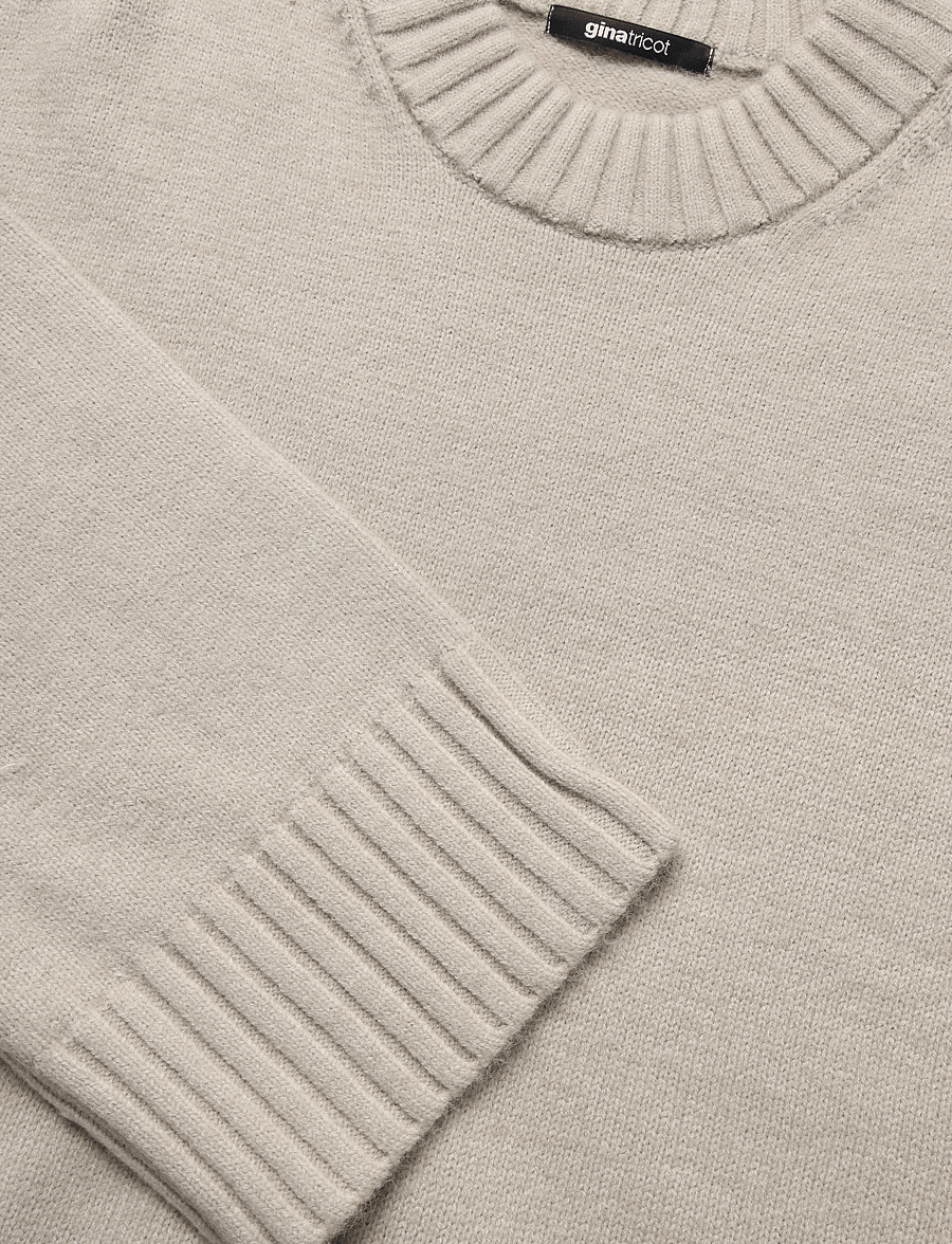 Gina Tricot - Crew neck knitted sweater - pullover - beige melange (1186) - 2