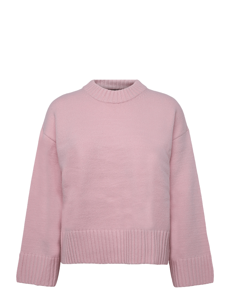 Gina Tricot - Crew neck knitted sweater - stickade tröjor - parfait pink (3800) - 0