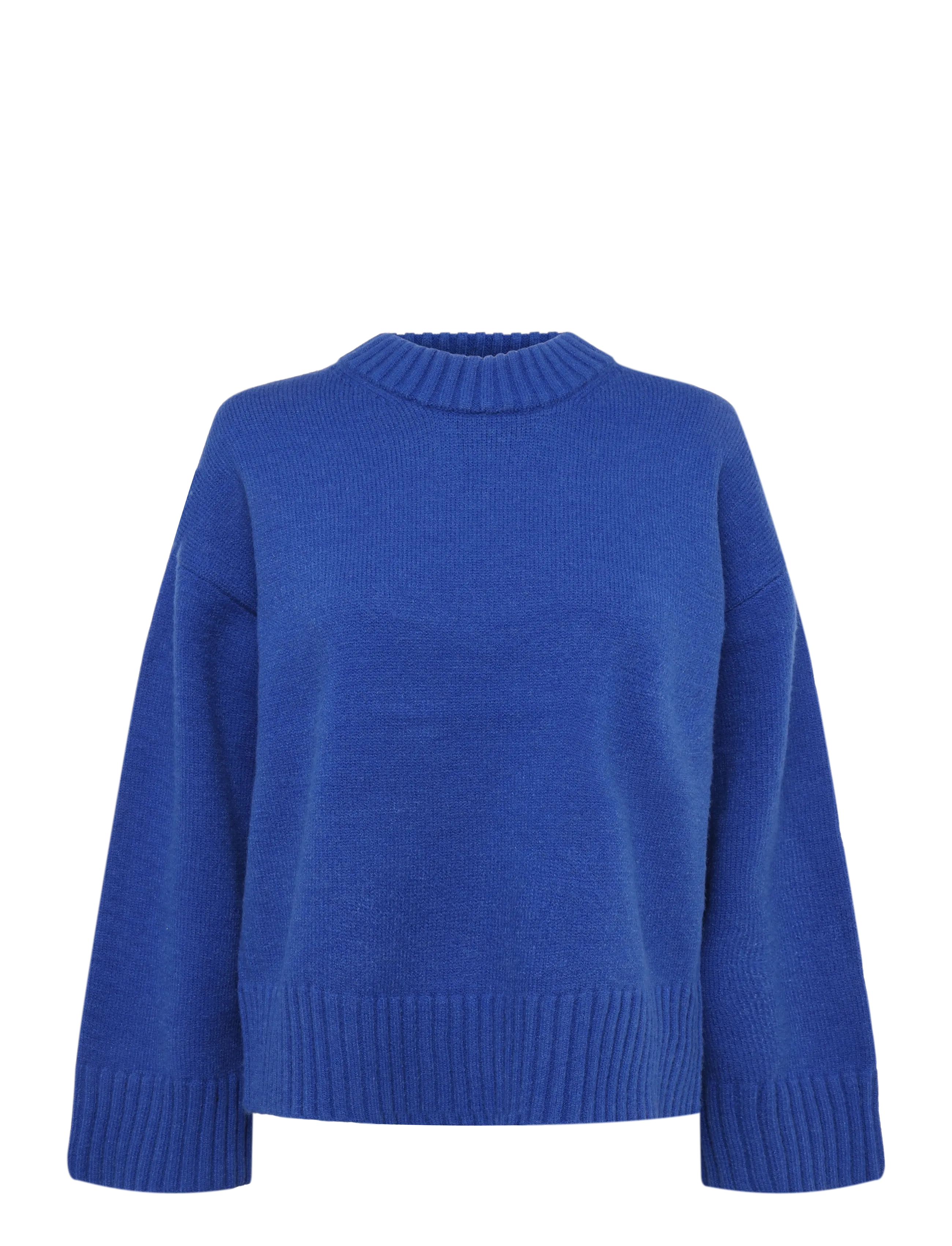 Gina Tricot Crew neck knitted sweater - Inspiration - SURF THE WEB (5027) / blue