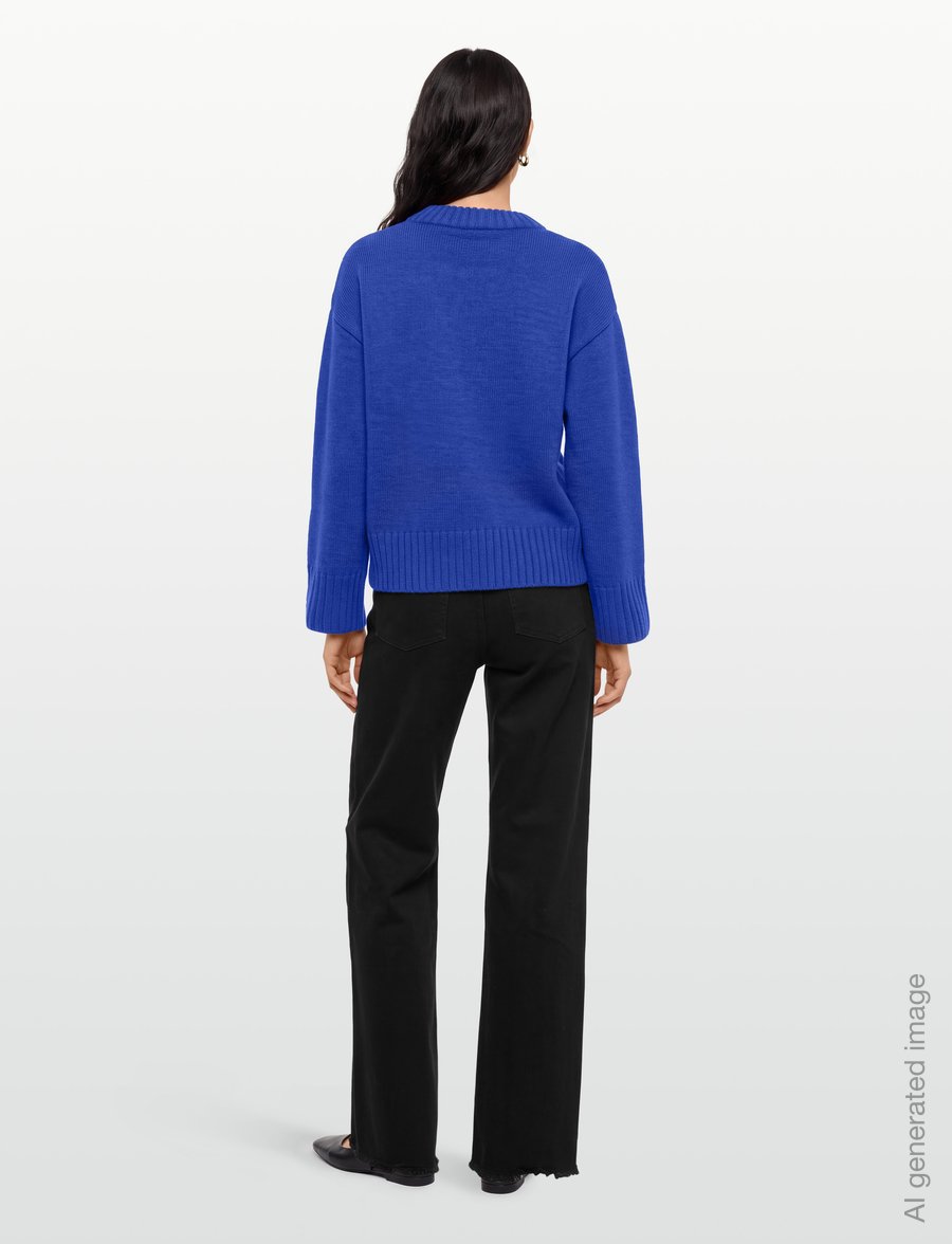 Gina Tricot - Crew neck knitted sweater - stickade tröjor - surf the web (5027) - 4