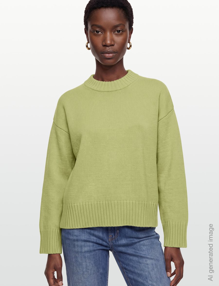 Gina Tricot - Crew neck knitted sweater - pullover - weeping willow - 3