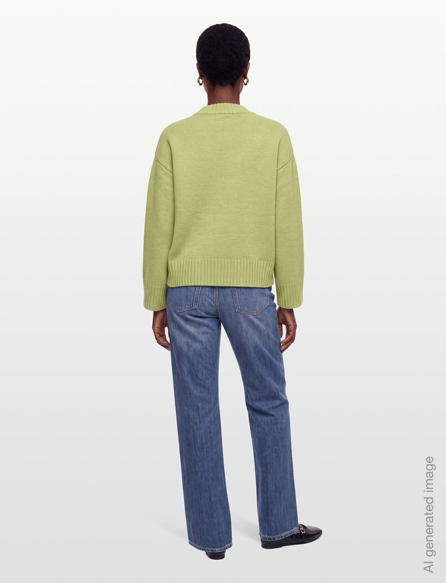 Gina Tricot - Crew neck knitted sweater - pullover - weeping willow - 4