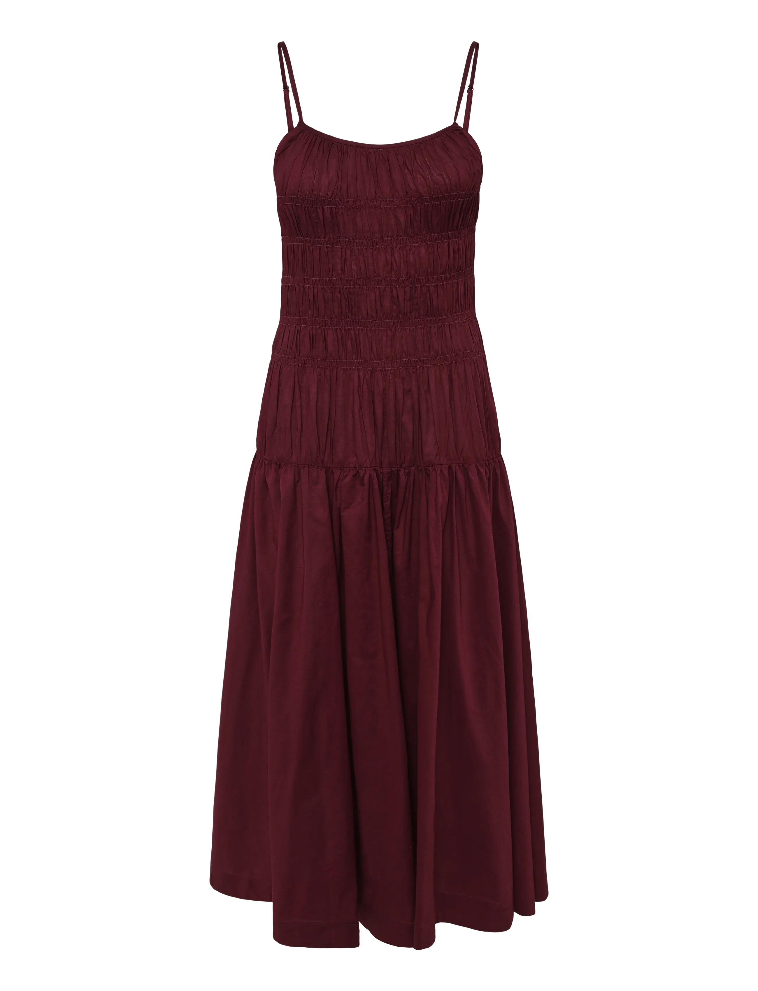 Gina Tricot Smock dress - Clothing - BURGUNDY (4670) / burgundy