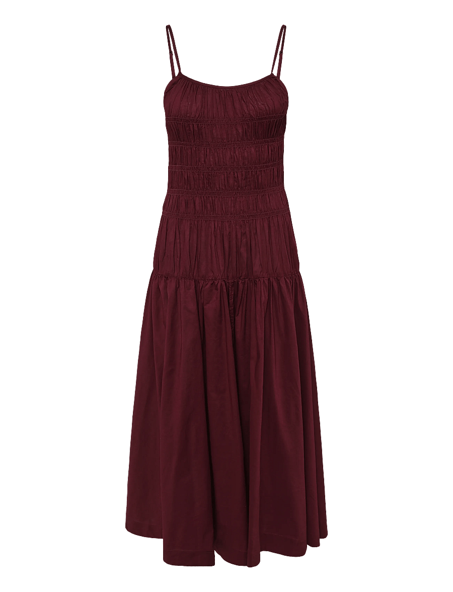 Gina Tricot - Smock dress - suvekleidid - burgundy (4670) - 1