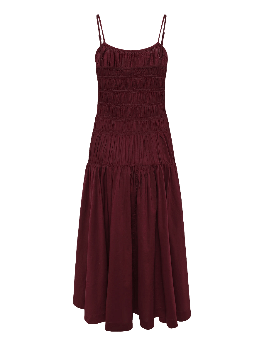 Gina Tricot - Smock dress - suvekleidid - burgundy (4670) - 2