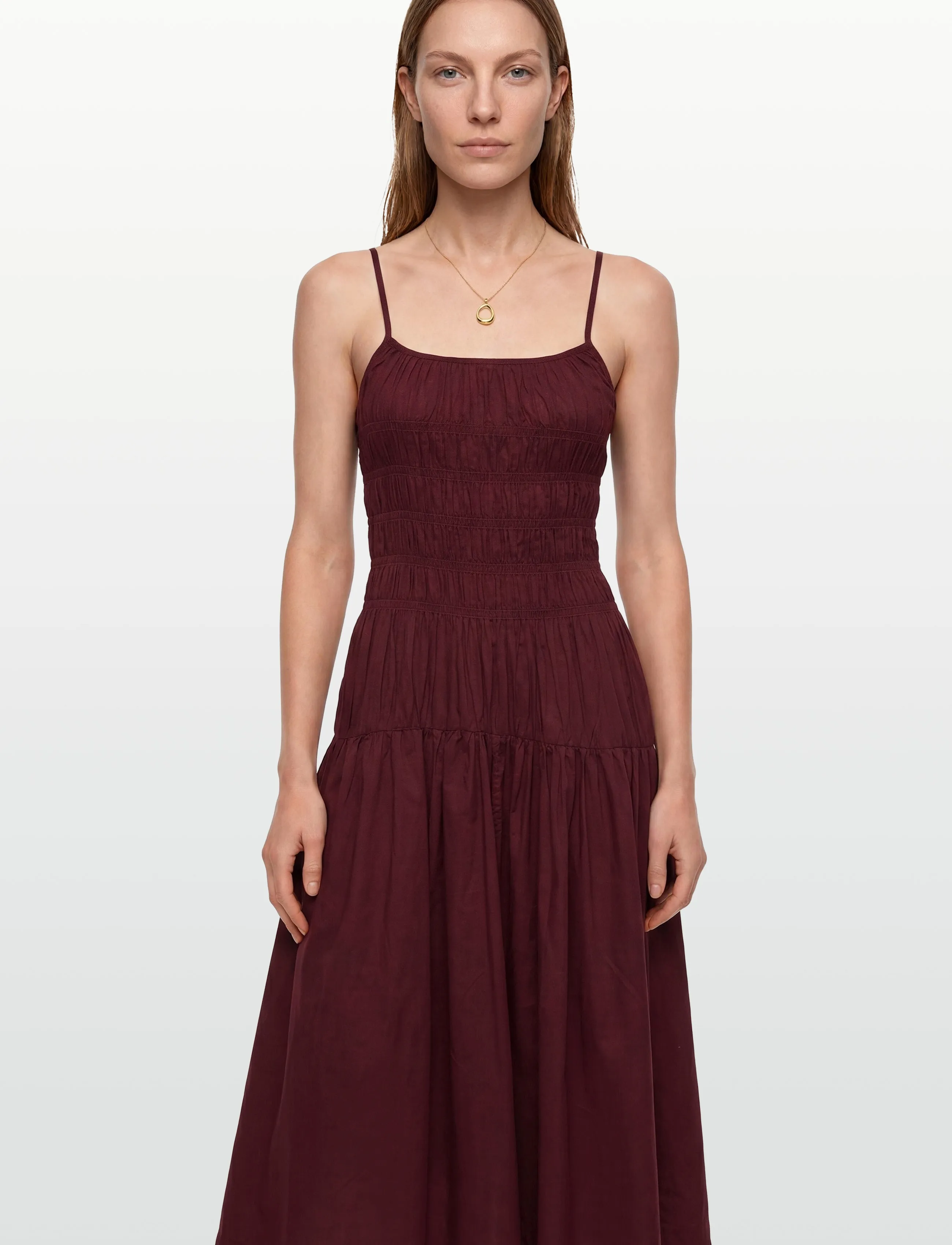 Gina Tricot - Smock dress - burgundy (4670) - 3
