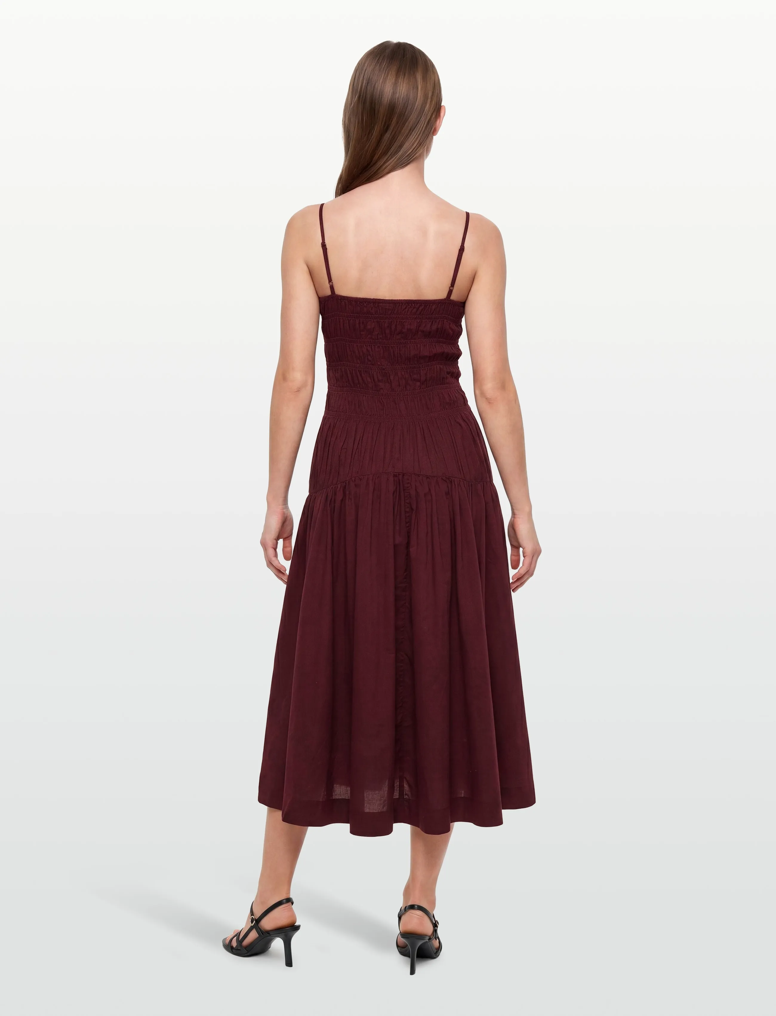 Gina Tricot - Smock dress - burgundy (4670) - 4