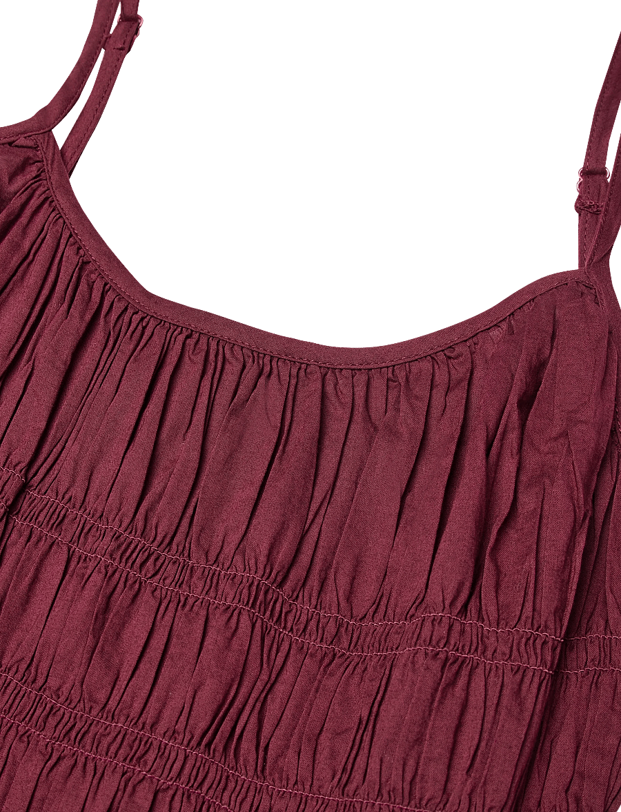 Gina Tricot - Smock dress - suvekleidid - burgundy (4670) - 5