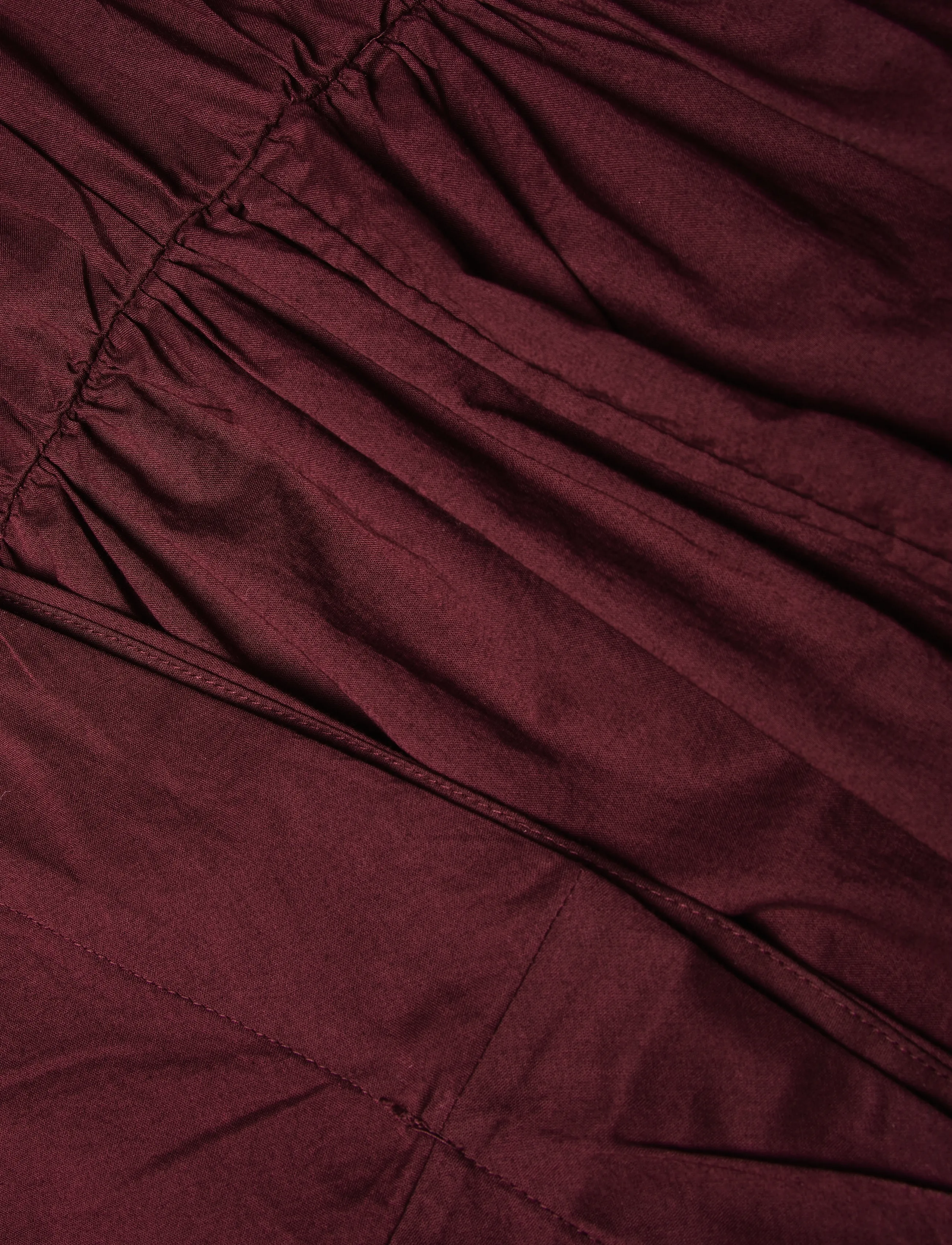 Gina Tricot - Smock dress - burgundy (4670) - 4