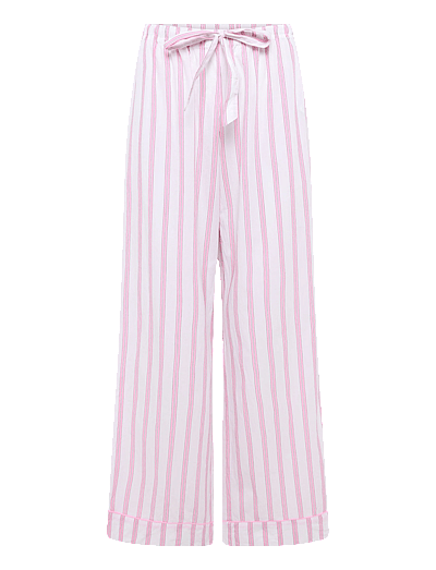Gina Tricot Poplin pyjamas trousers - Pyjama Pants - PINK STRIPE / white
