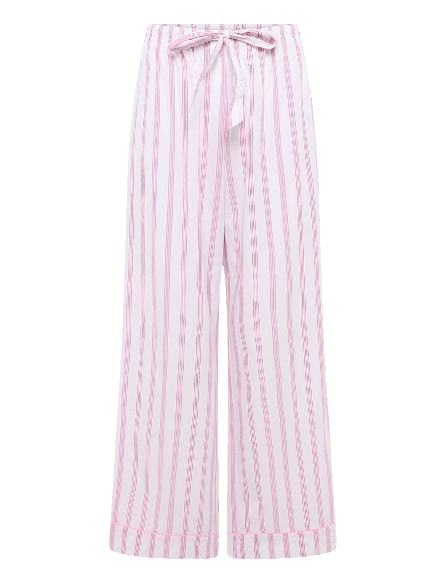 Gina Tricot - Poplin pyjamas trousers - pink stripe - 0