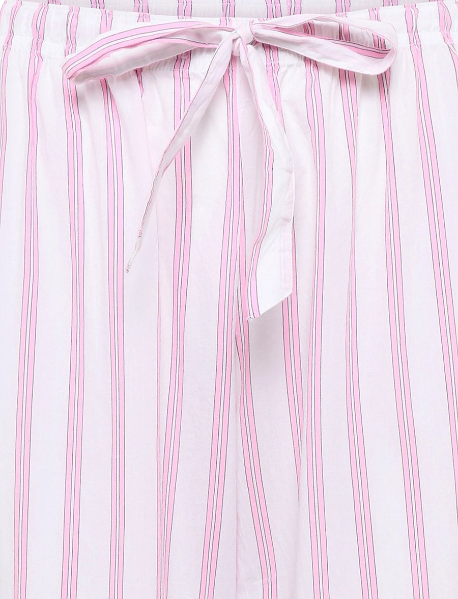 Gina Tricot - Poplin pyjamas trousers - pink stripe - 2
