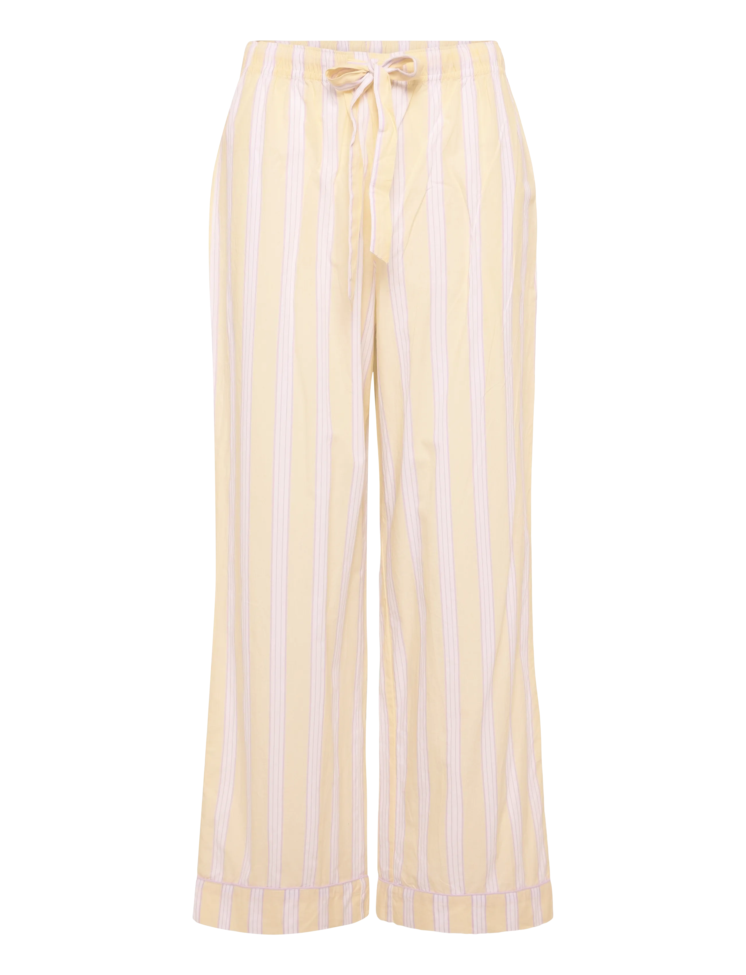 Gina Tricot Poplin pyjamas trousers - Underkläder - YELLOW STRIPE (2086) / yellow