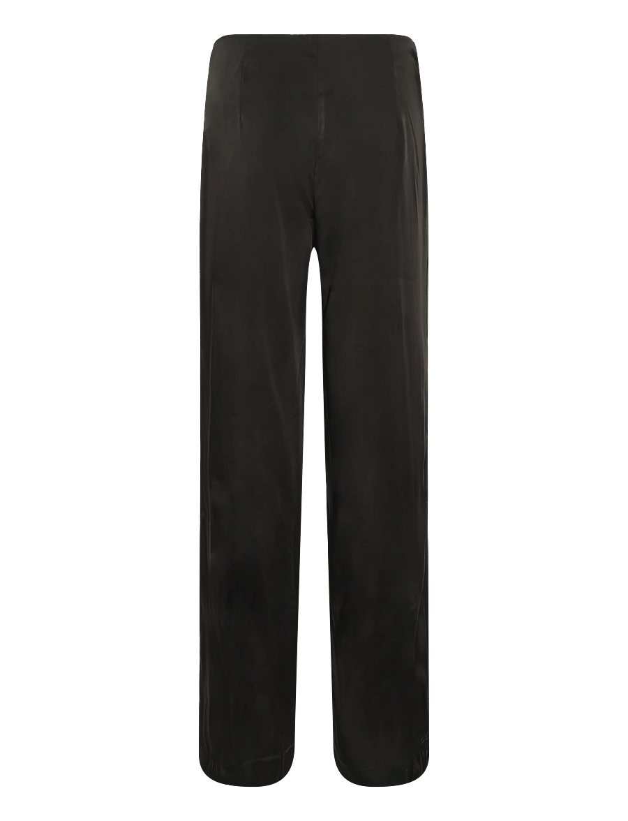 Gina Tricot - Satin trousers - bukser med lige ben - black (9000) - 1