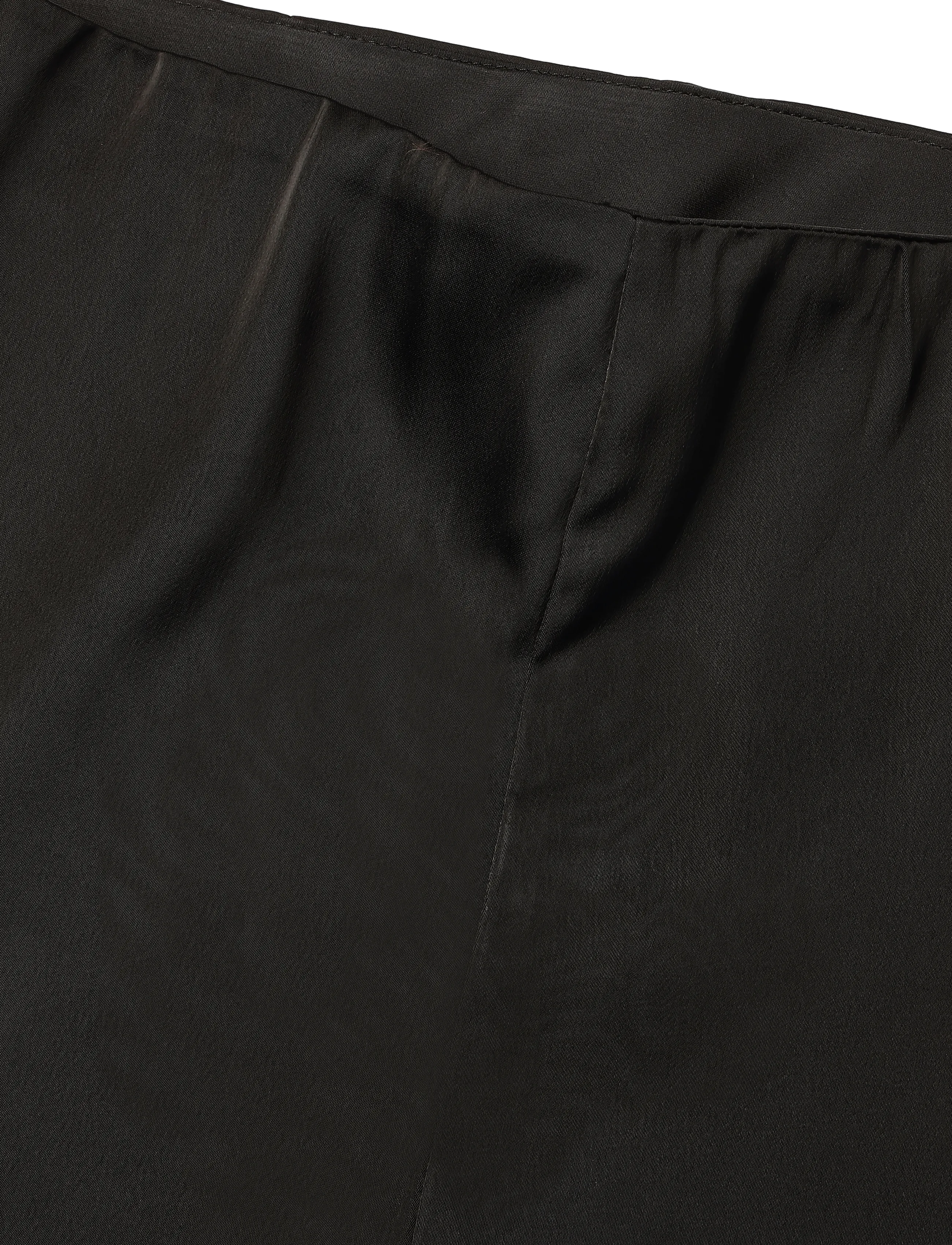 Gina Tricot - Satin trousers - bukser med lige ben - black (9000) - 2