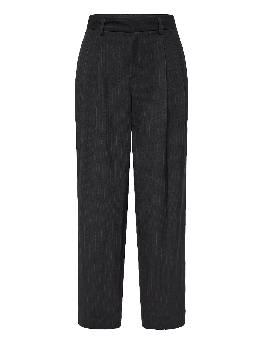 Gina Tricot - Edgy full length pleated pants - habitbukser - grey stripe (6513) - 0