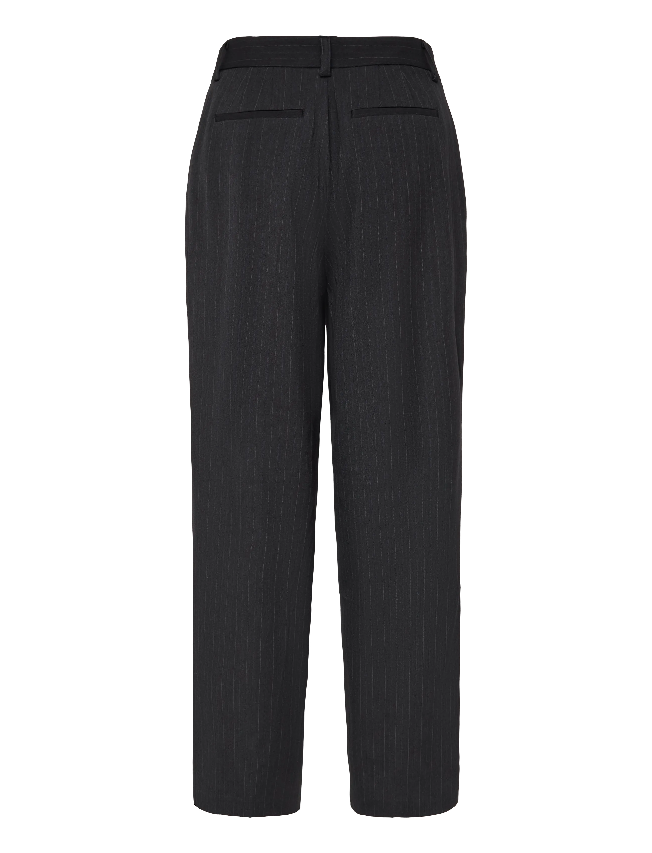 Gina Tricot - Edgy full length pleated pants - kostymbyxor - grey stripe (6513) - 1