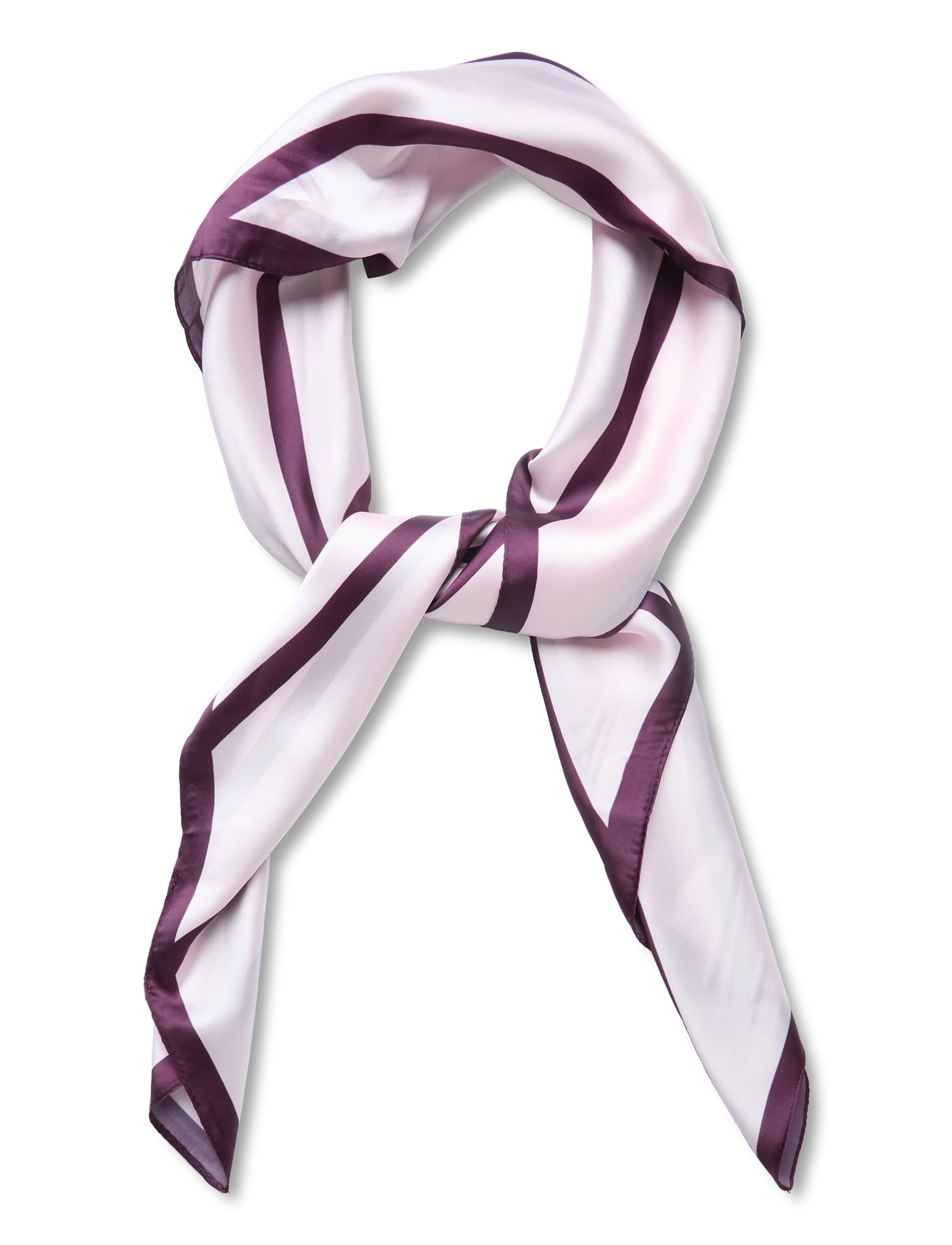 Gina Tricot Satin scarf - Tynde tørklæder - PINK STRIPE / pink/rose