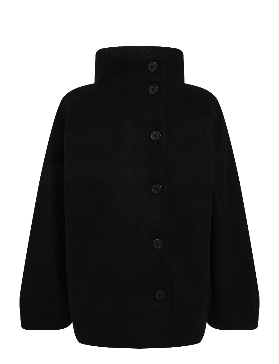 Gina Tricot - Funnel neck jacket - Õhukesed jakid - black (9000) - 0