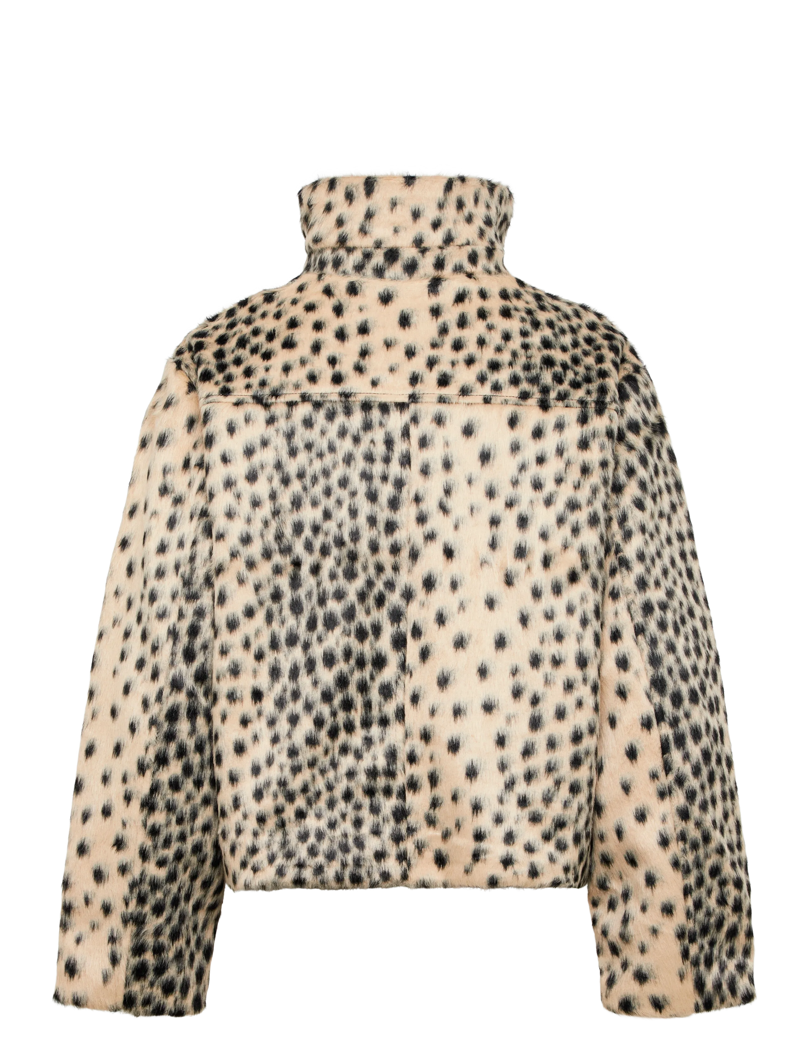 Gina Tricot - Faux fur high neck jacket - cheetah - 1
