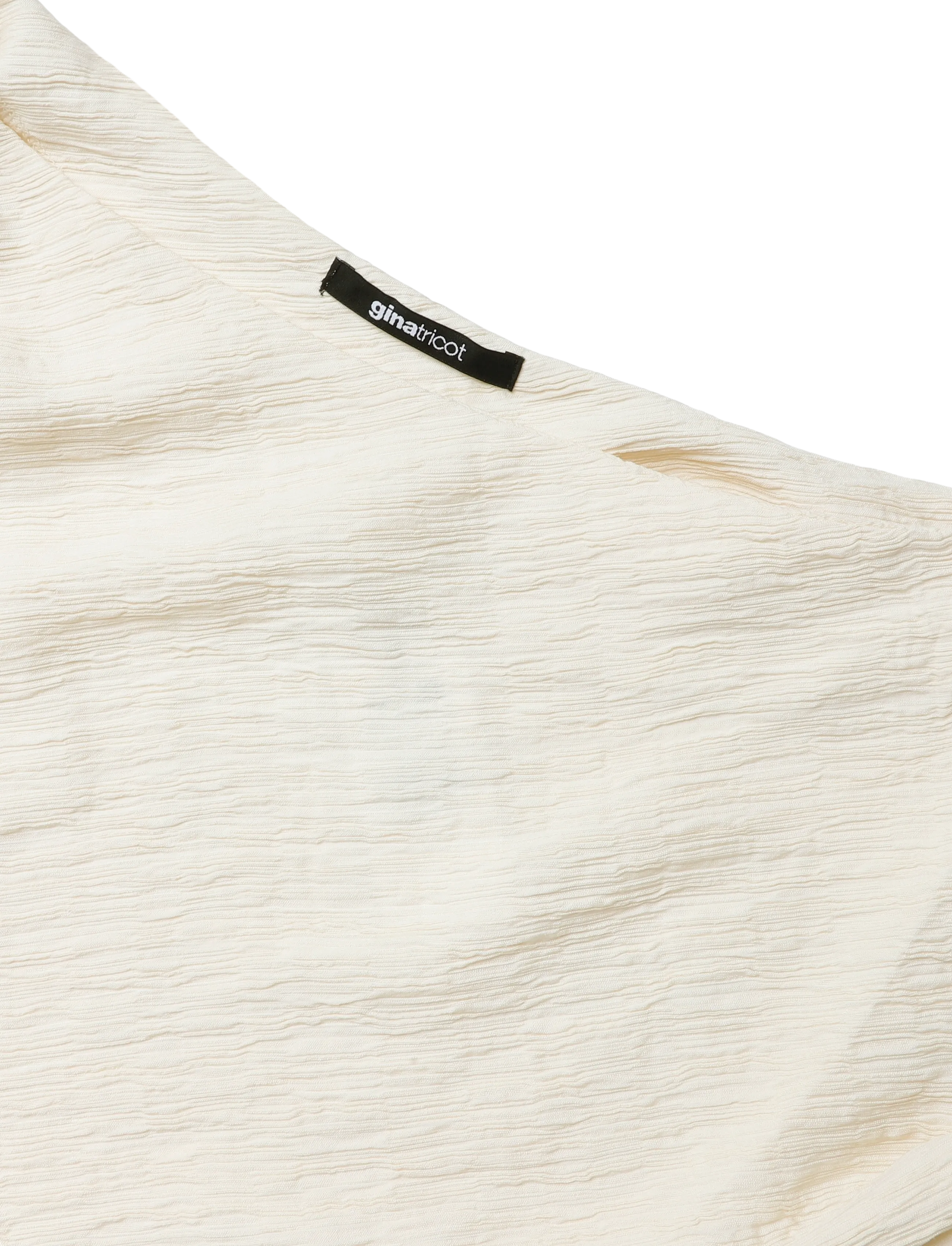 Gina Tricot - One shoulder top - linnen - creme (1263) - 2