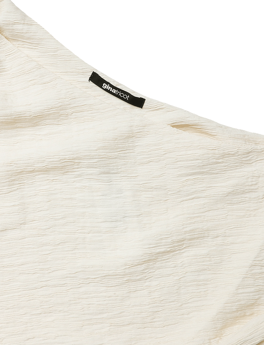 Gina Tricot - One shoulder top - linnen - creme (1263) - 2