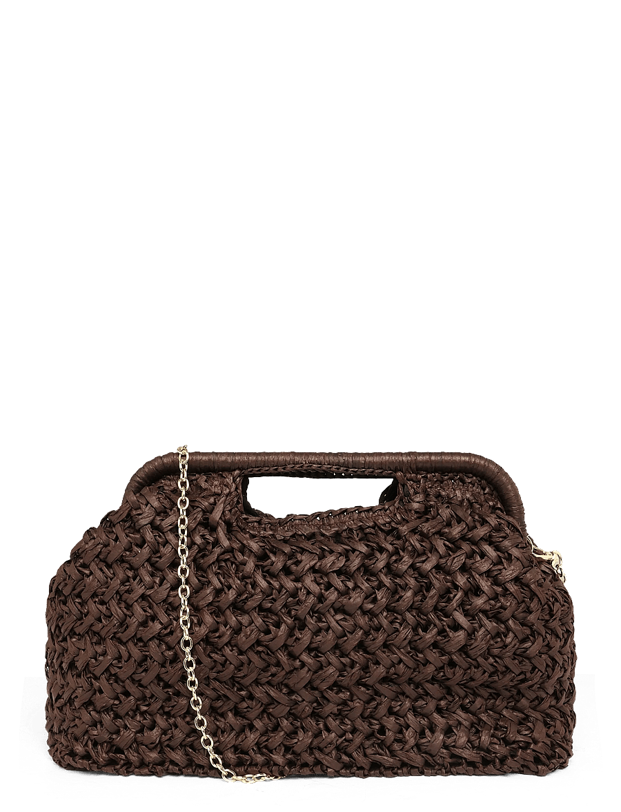 Gina Tricot - Straw handbag - moetrendid - brown (7000) - 0