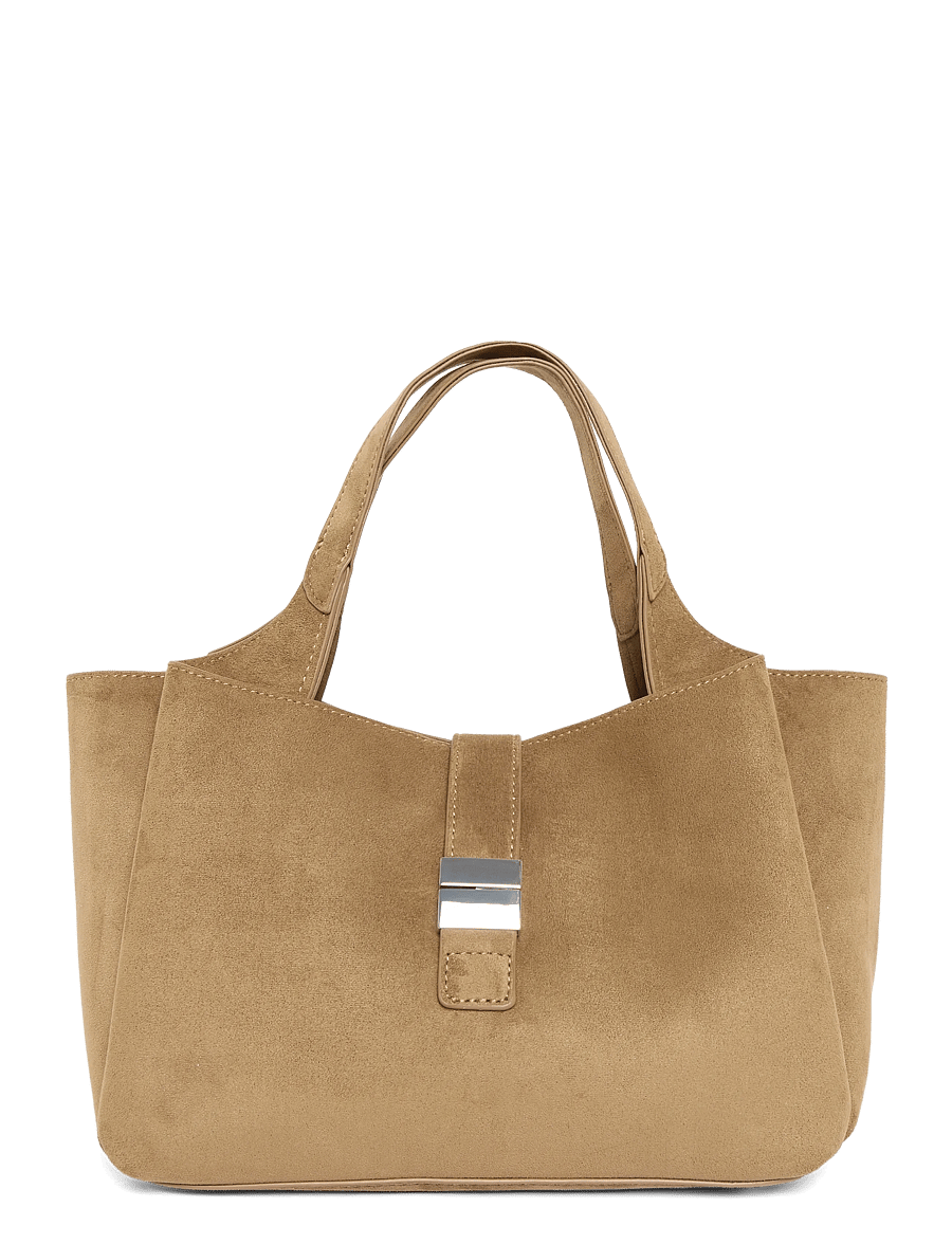 Gina Tricot - Midi detail bag - tote bags - light brown (7053) - 0