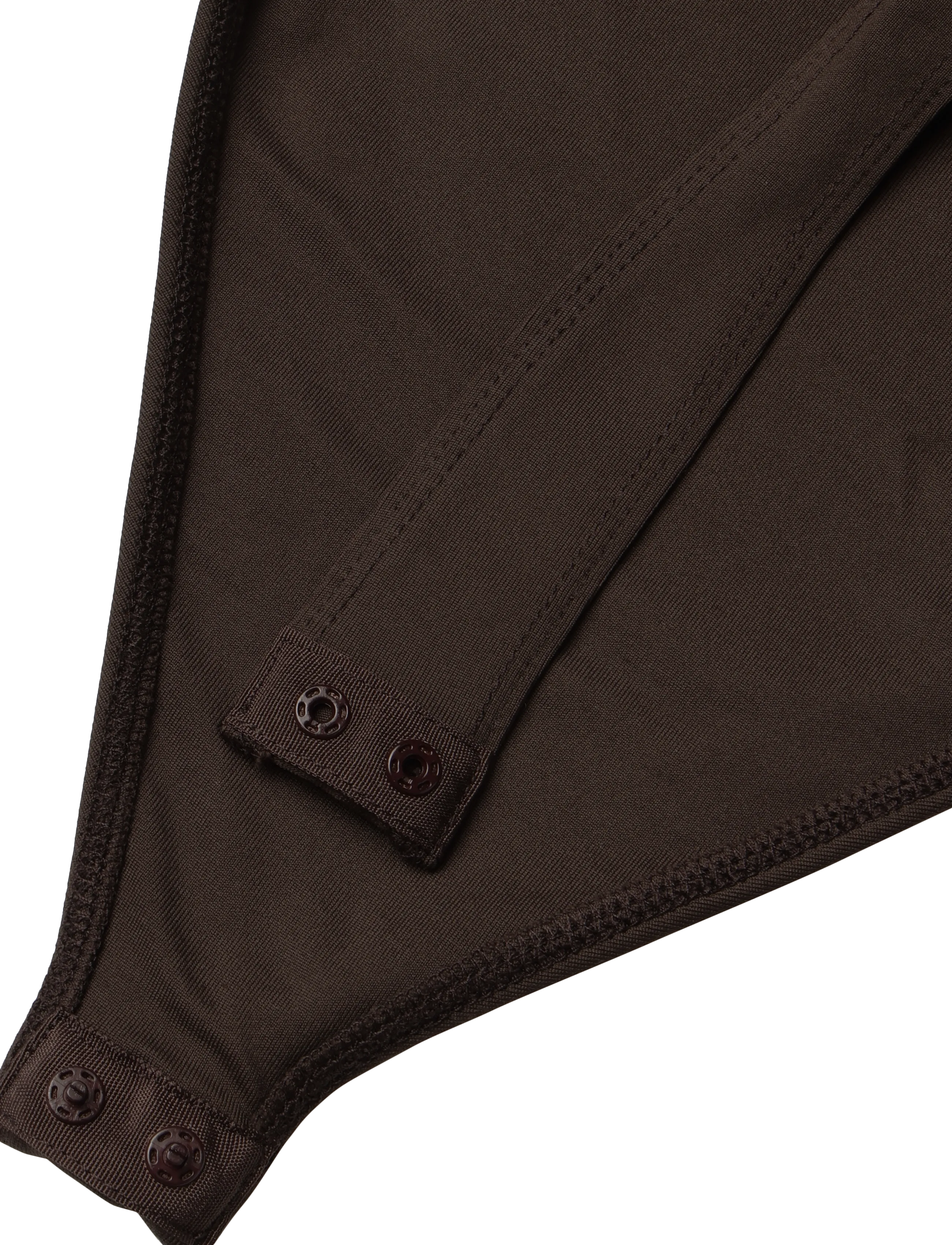 Gina Tricot - Square neck body - bodies - dark brown (7180) - 3