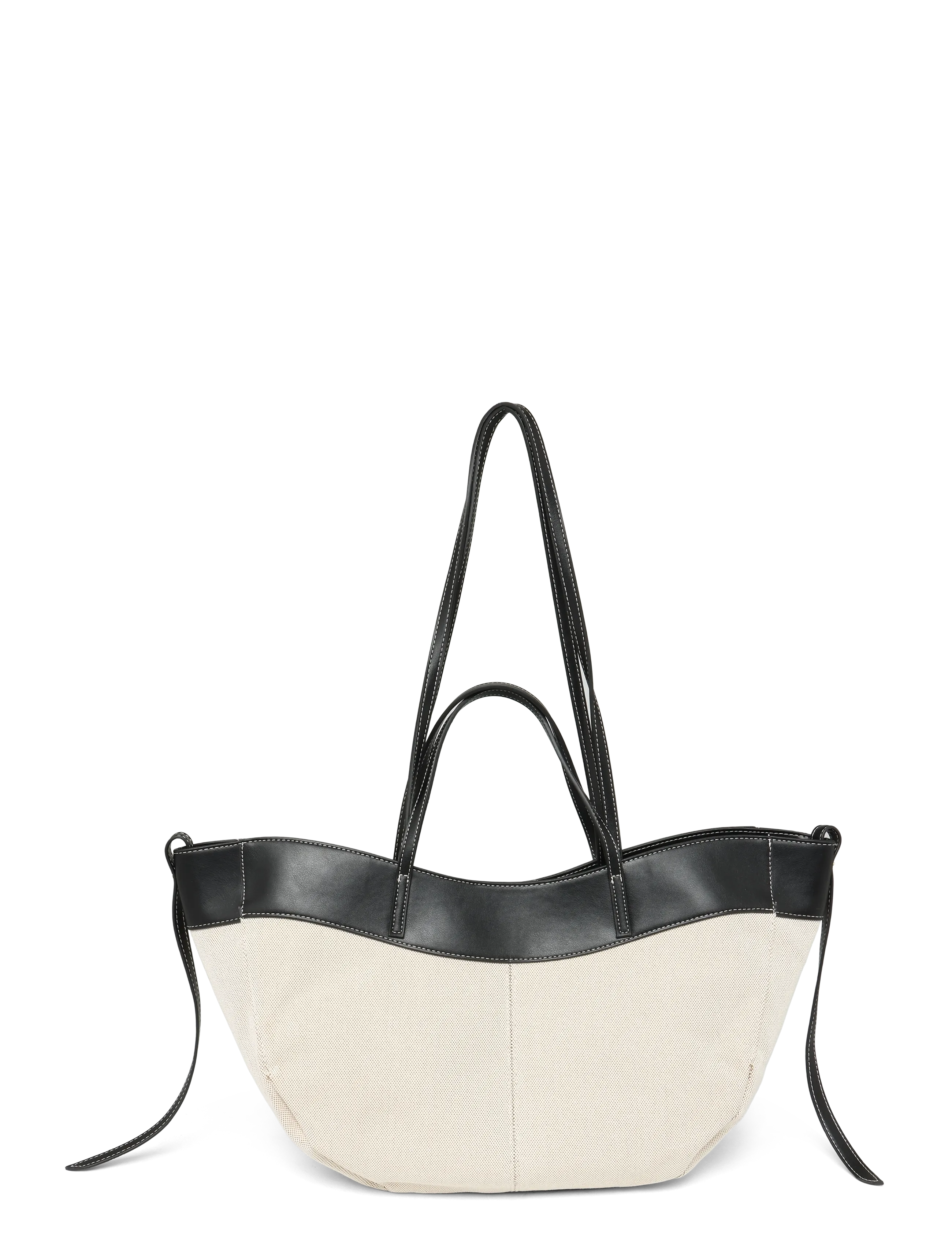 Canvas Strap Detail Tote Bag 2