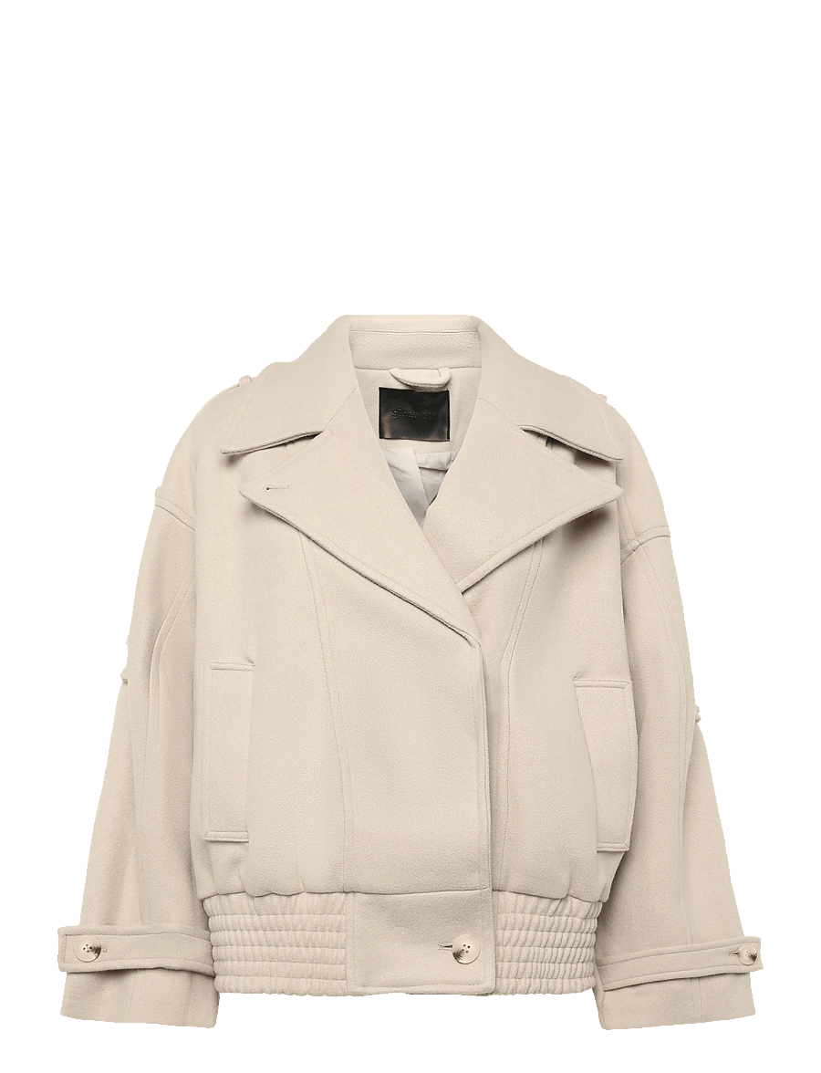 Gina Tricot - Wool blend jacket - wool jackets - creme (1263) - 0