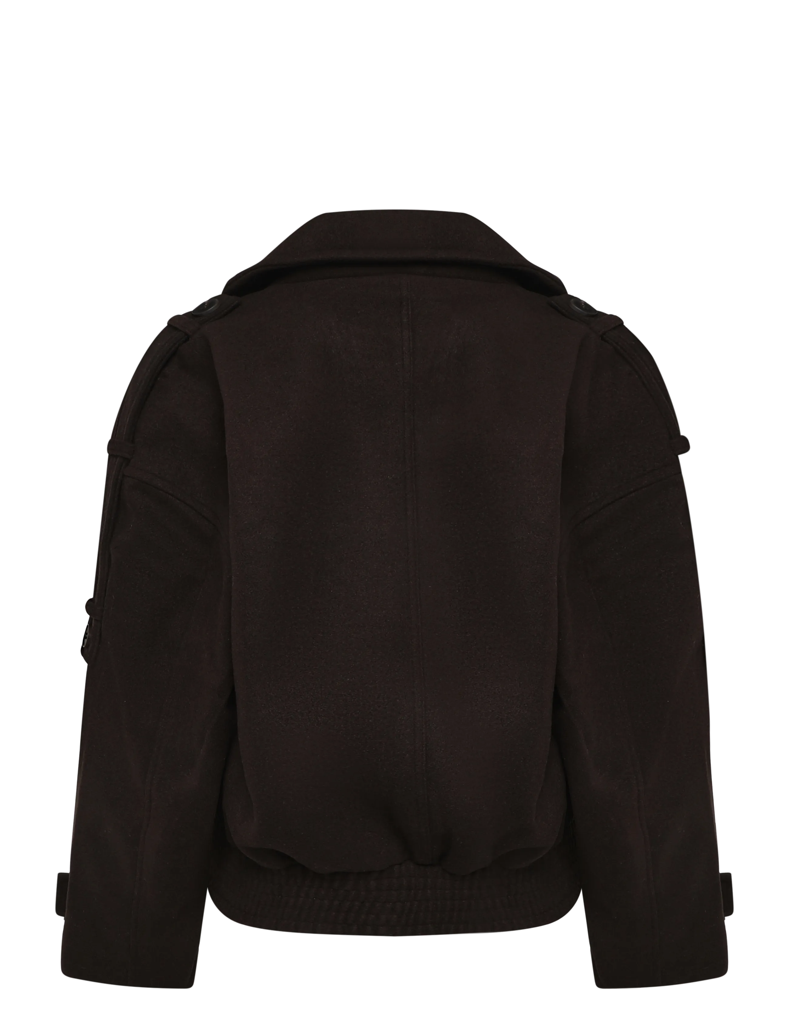 Gina Tricot - Wool blend jacket - uldjakker - dark brown (7180) - 1