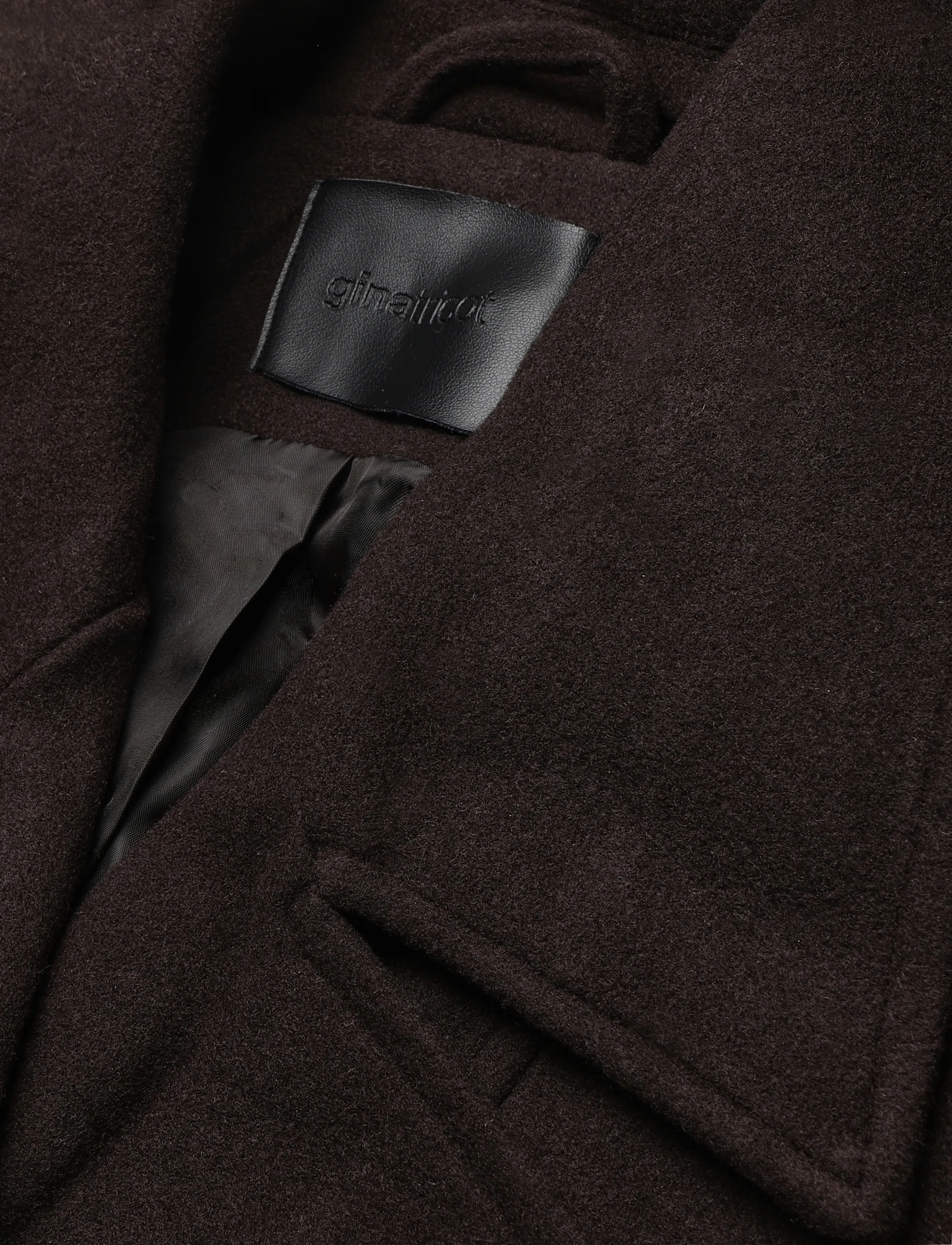 Gina Tricot - Wool blend jacket - uldjakker - dark brown (7180) - 2