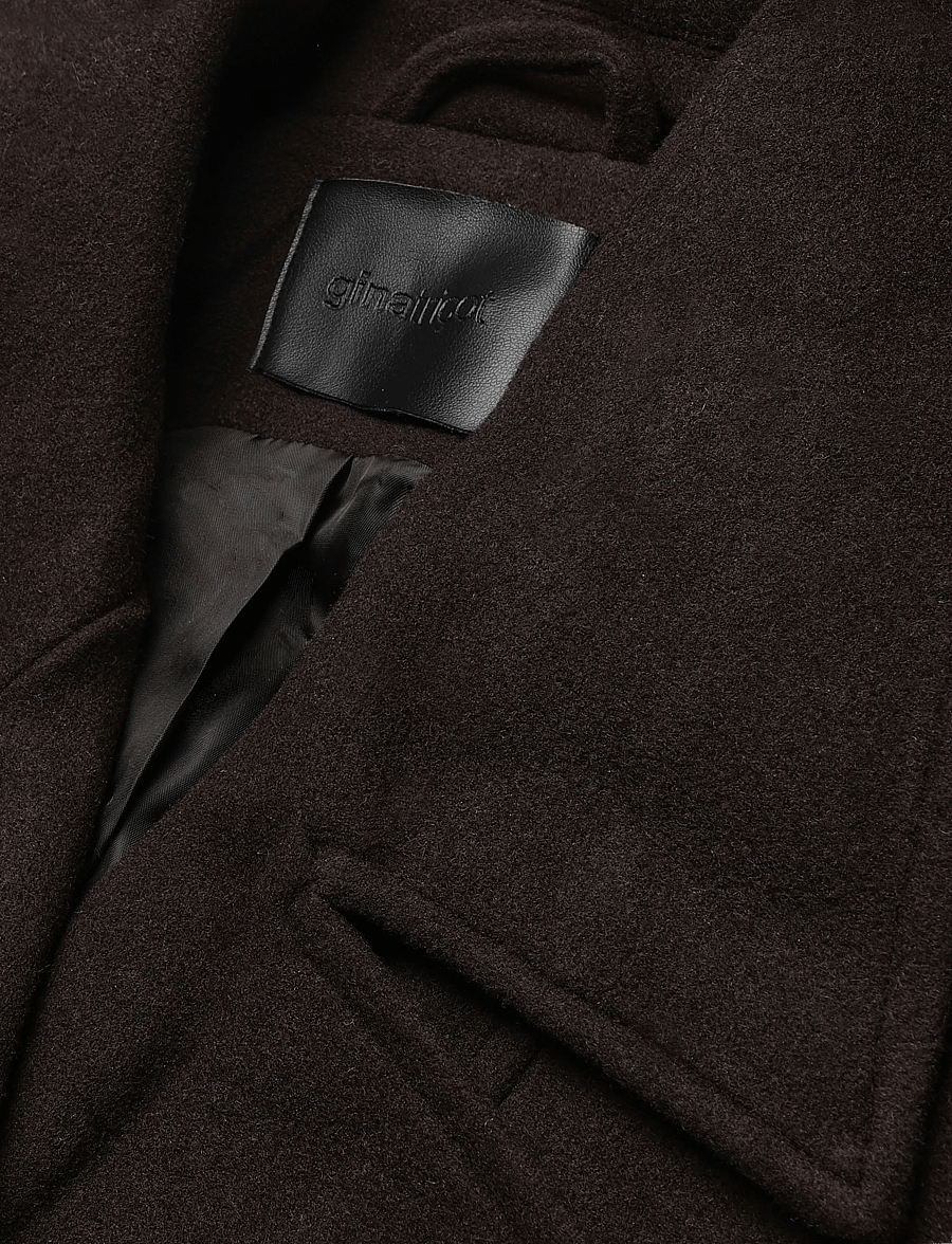Gina Tricot - Wool blend jacket - uldjakker - dark brown (7180) - 2