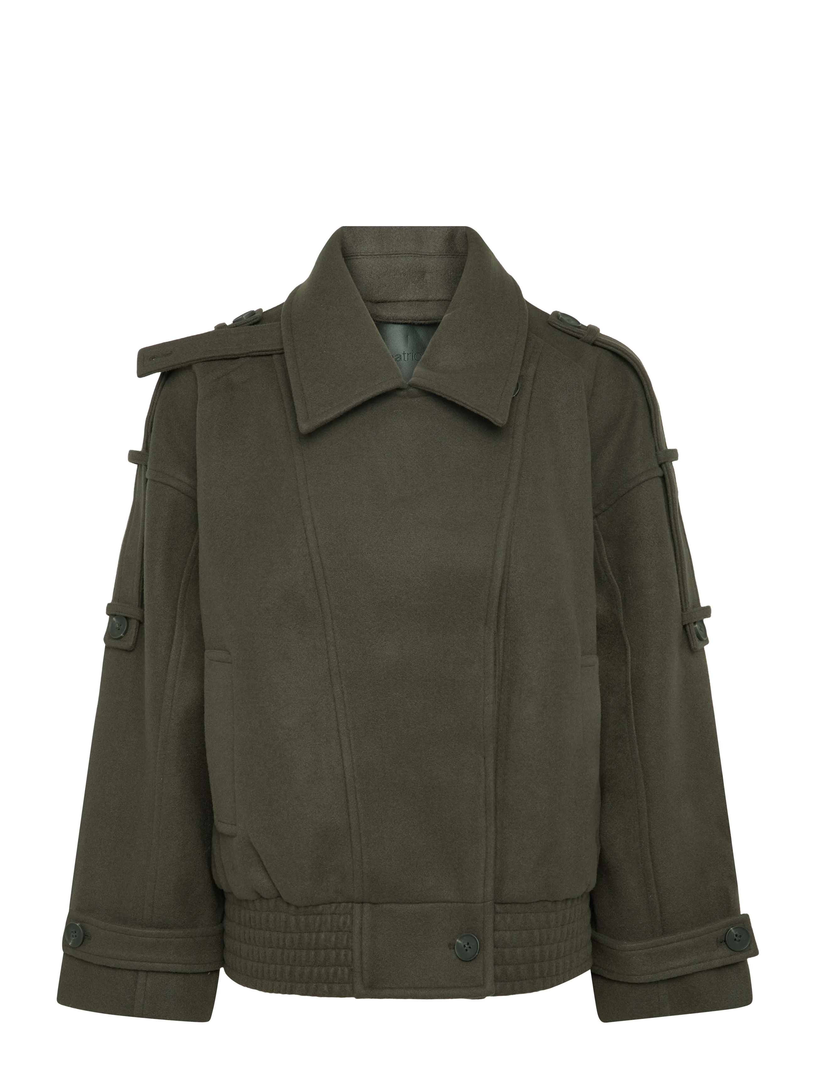Gina Tricot Wool blend jacket - Gina Tricot - DK GREEN (6860) / green