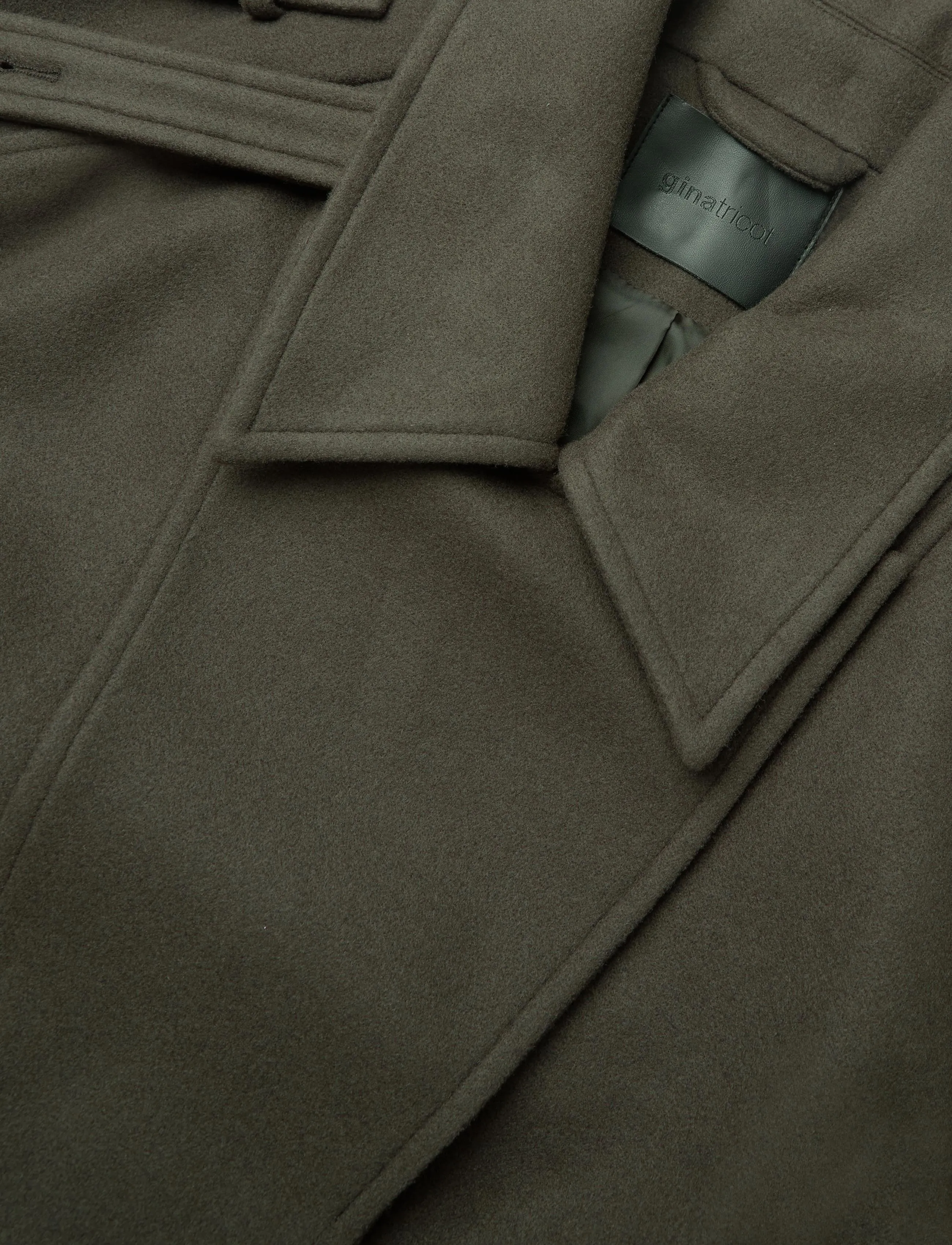 Gina Tricot - Wool blend jacket - ulljackor - dk green (6860) - 2