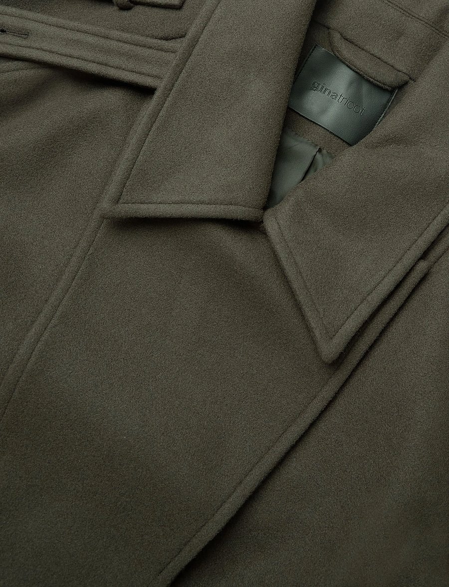 Gina Tricot - Wool blend jacket - ulljackor - dk green (6860) - 2