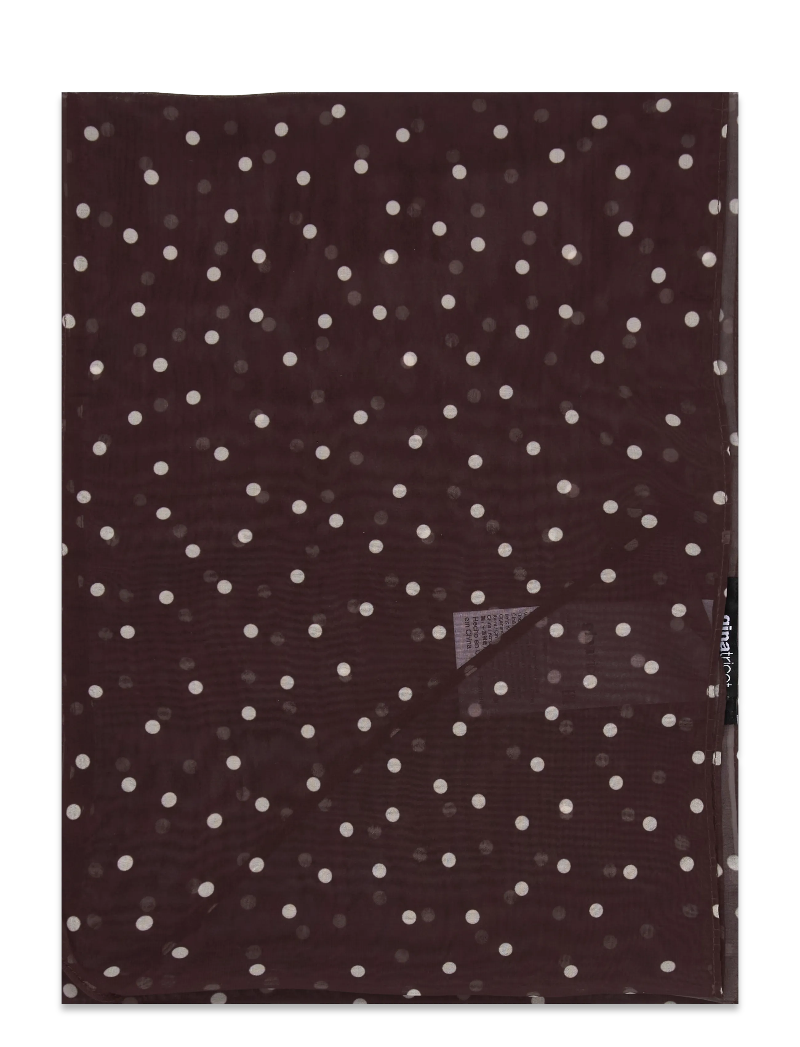 Gina Tricot - Slim chiffon scarf - lightweight scarves - brown dot aop (7963) - 1